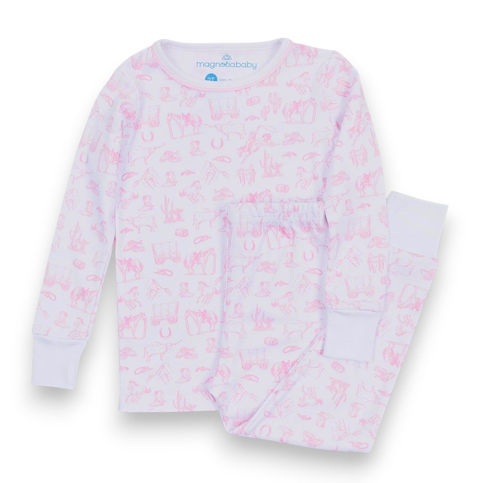 Magnolia Baby Wild West Toile Long Pajamas 2279-LP-PK