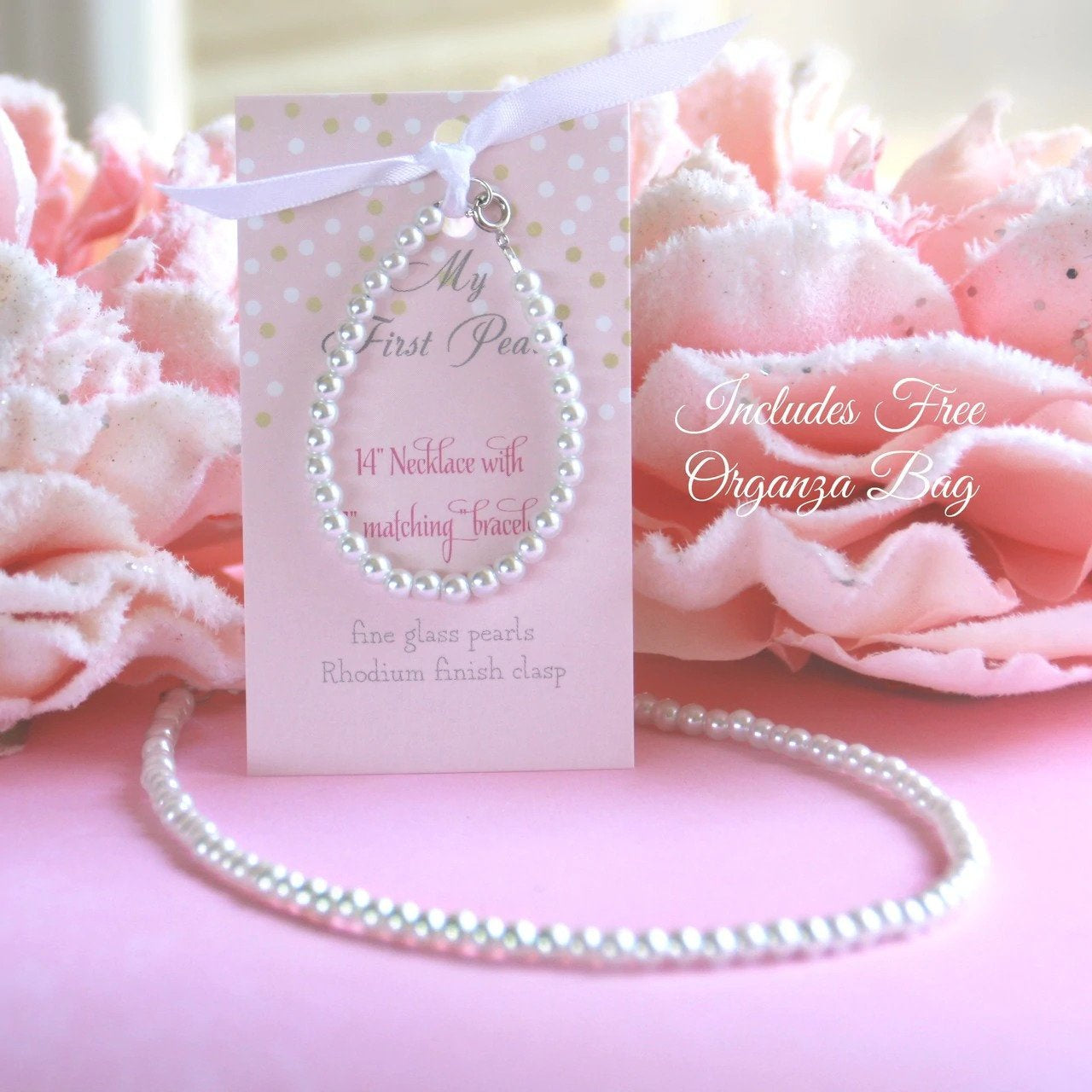 Collectables My First Pearls Set w/ Organza Bag CJ-378