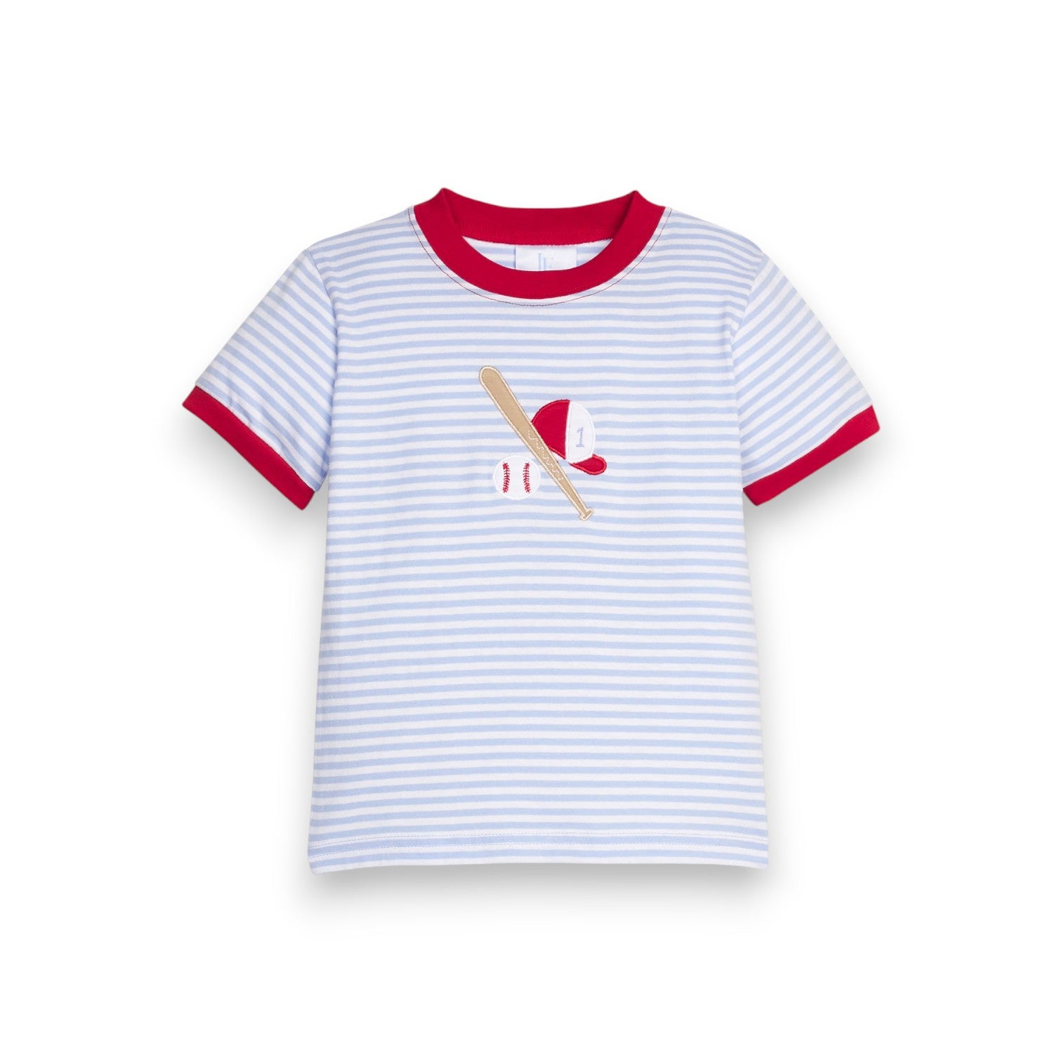 Little English Applique T-Shirt Baseball 5303