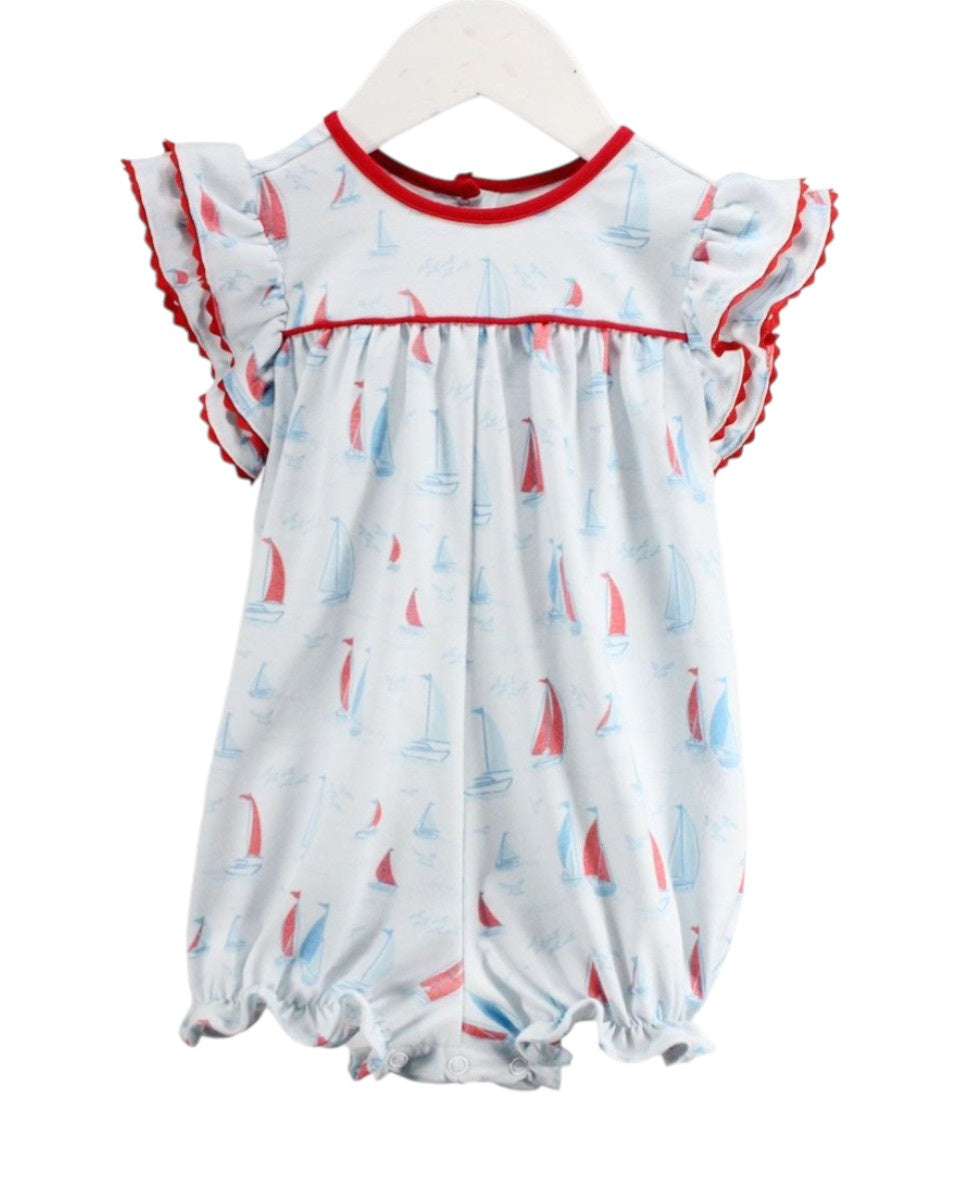 Alex & Nicole Sailboat Bay Aubrey Romper AN0598 5303