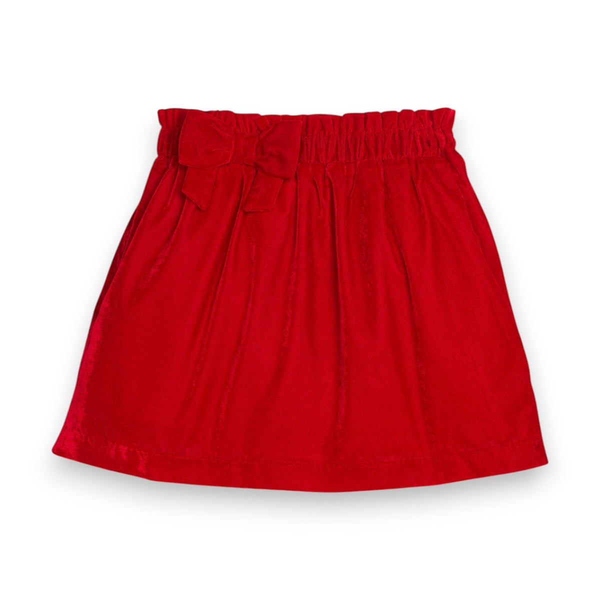Little English Paperbag Bow Skirt Red Velvet 5309