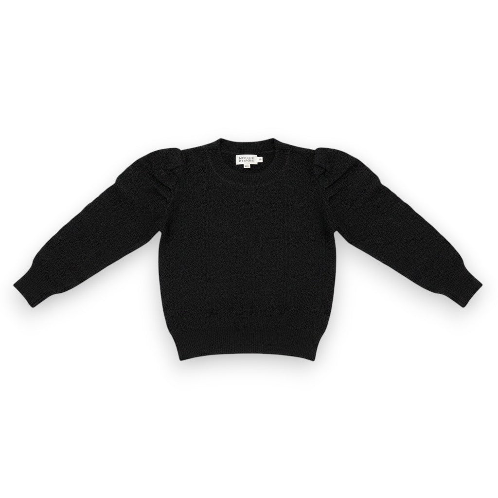 Molly Bracken Girls Knitted Sweater Black MLA178EH