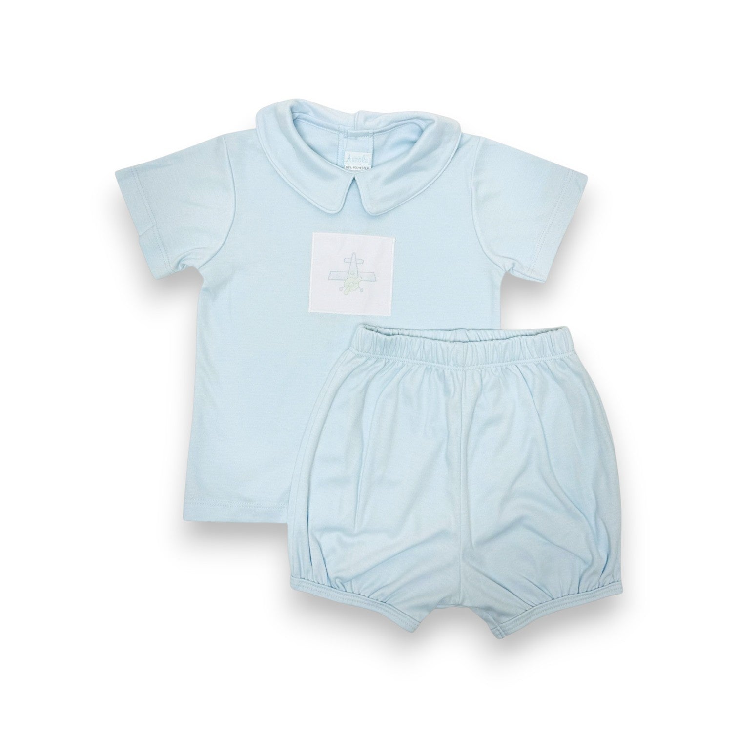 Auraluz 2pc Boy Knit Blue Plane #3
