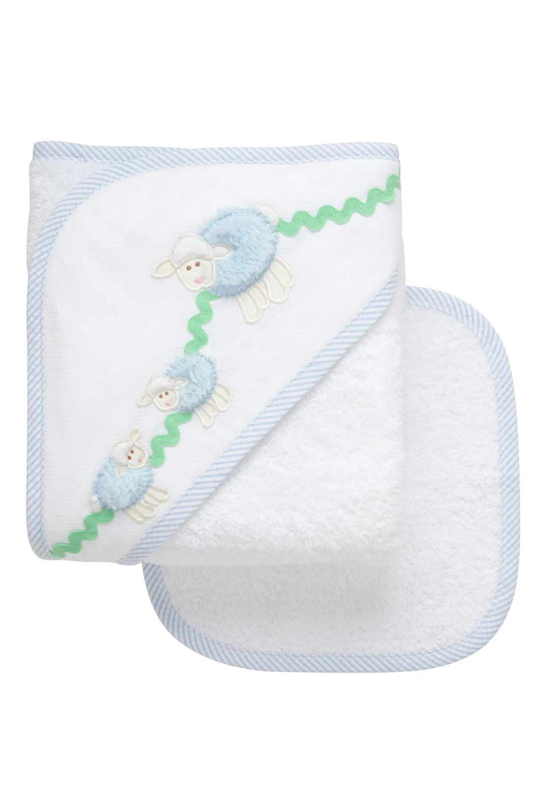 3 Marthas applique hooded towel set NEW