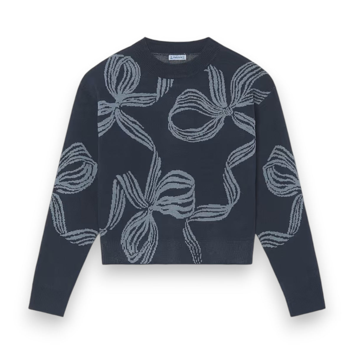 Mayoral Bow Detail Sweater Ink 7337 5309
