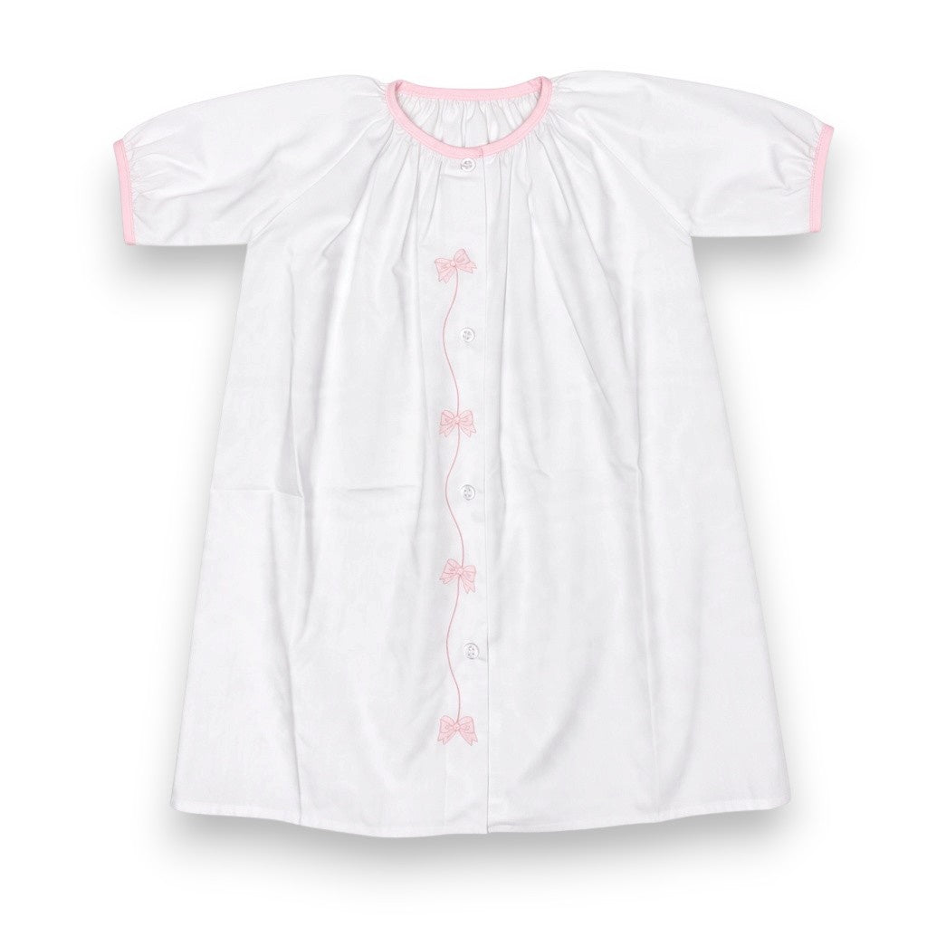 Auraluz L/S Daygown Pink Shadow Emb Bow 398 5310
