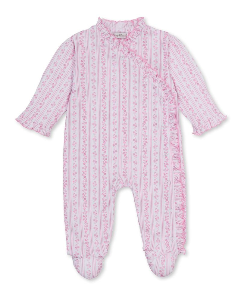 Kissy Kissy Watercolor Floral Stripes Footie PRT KGQ14928 5306