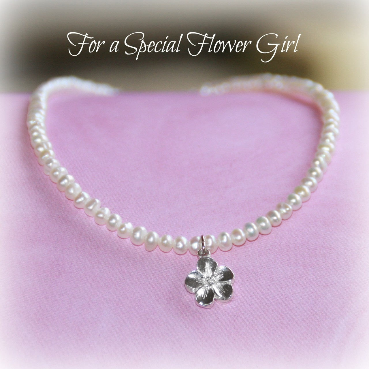 Collectables Flower Girl Freshwater Pearl Necklace CJ-447