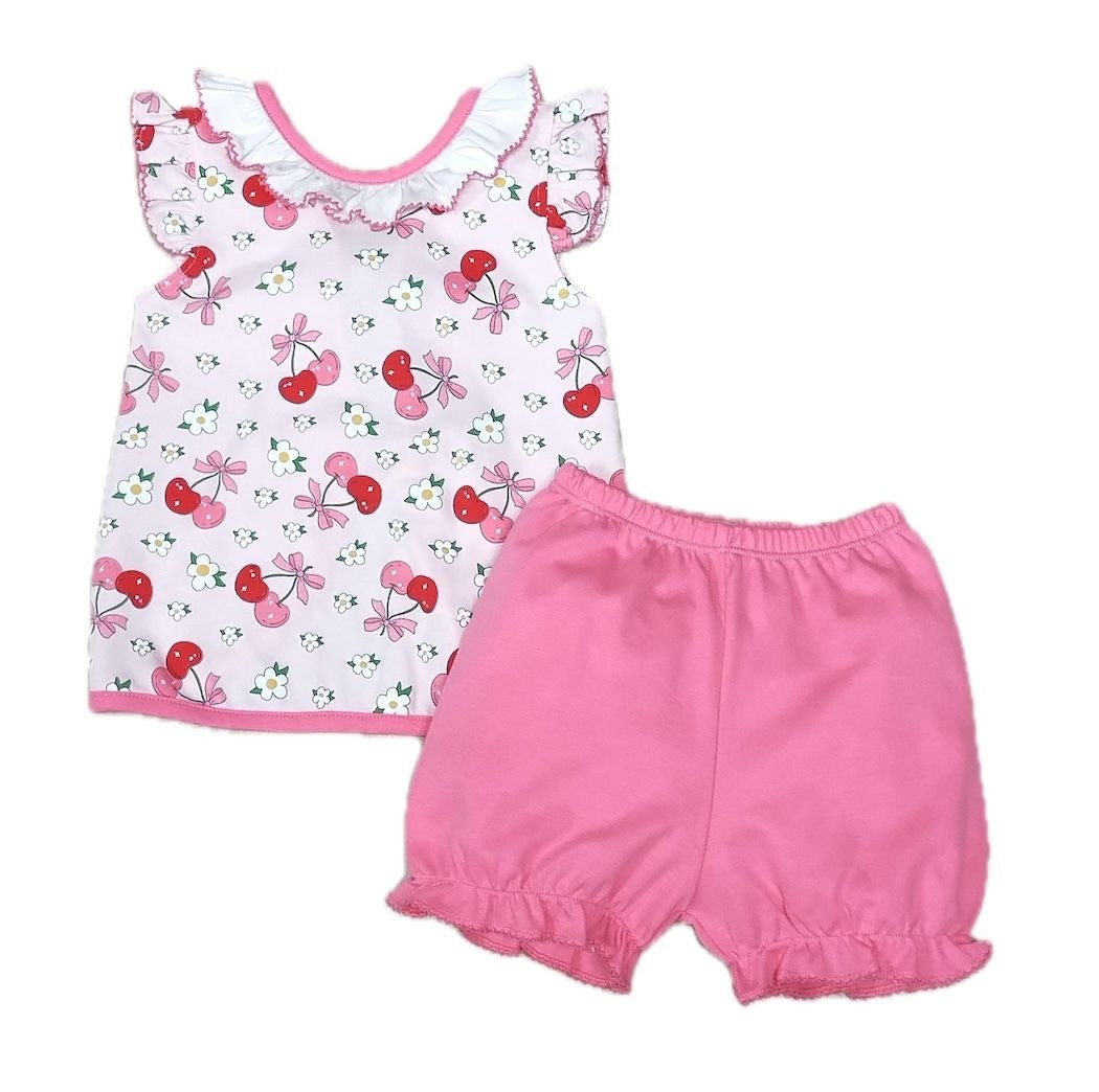 Marco & Lizzy Cherries Collection Baby Girls Bloomer Set M-25-146 5302