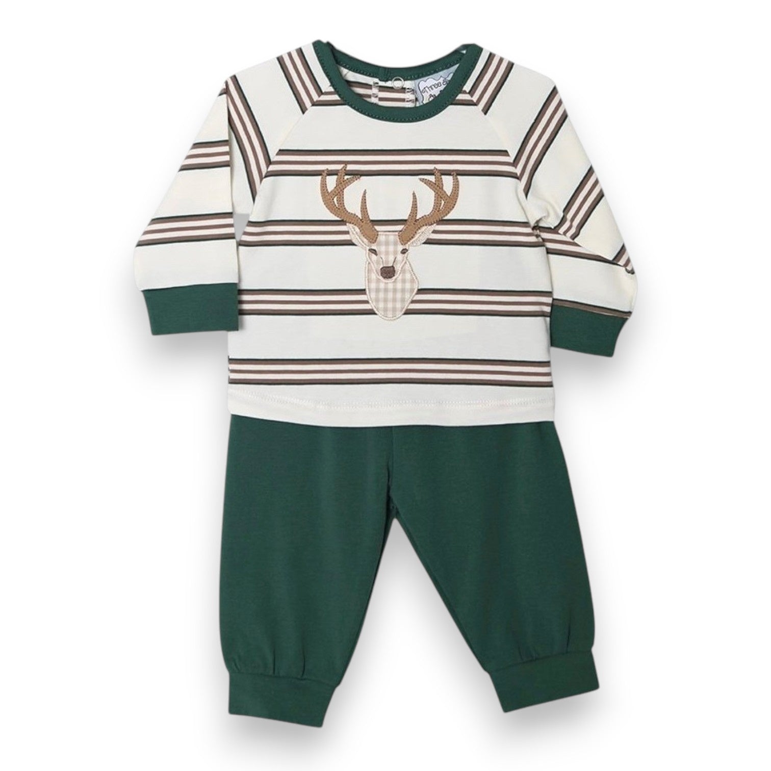 Three Sisters Deer Applique Jogger Set 877
