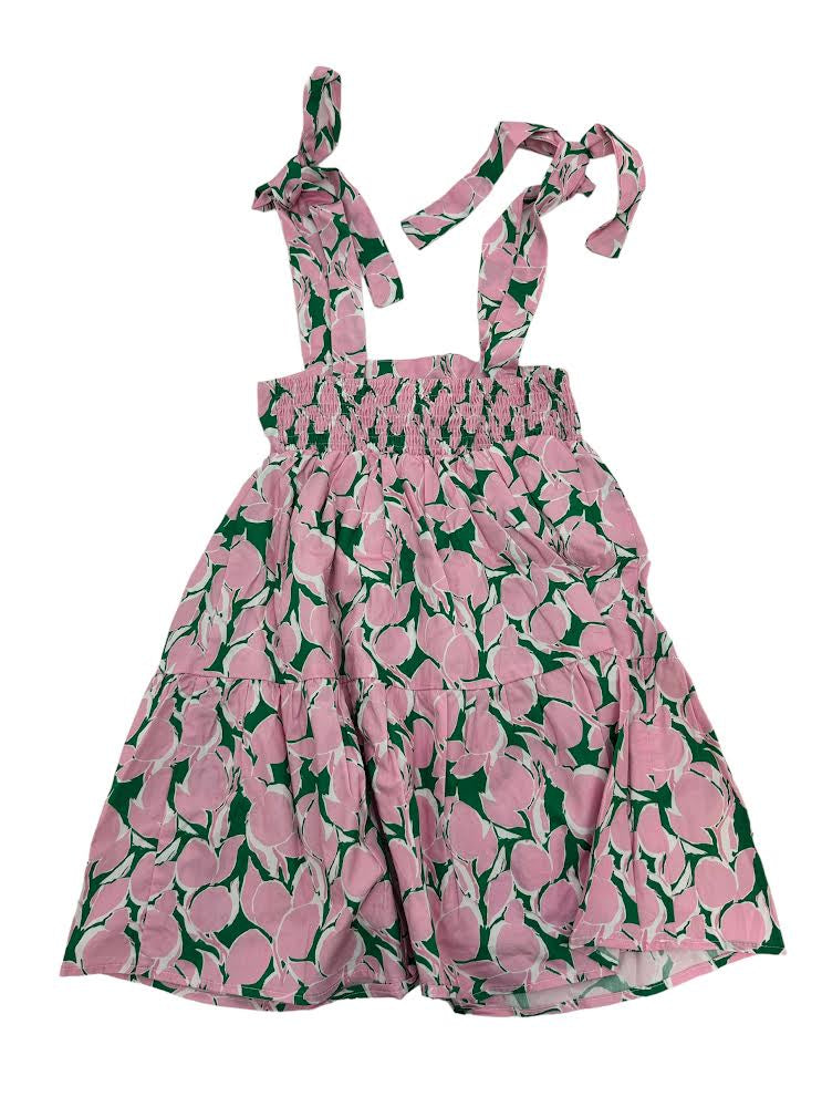 Kathleen Maeve Mini Molly Dress Pink & Green Lemons 986 5103