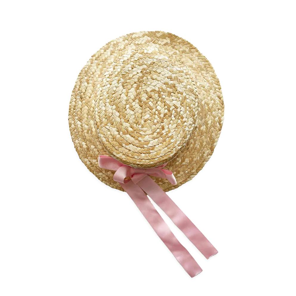 Eva's House Gros Grain Hat Straw 5101