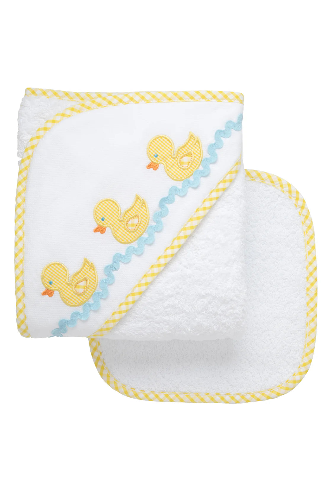 3 Marthas applique hooded towel set NEW