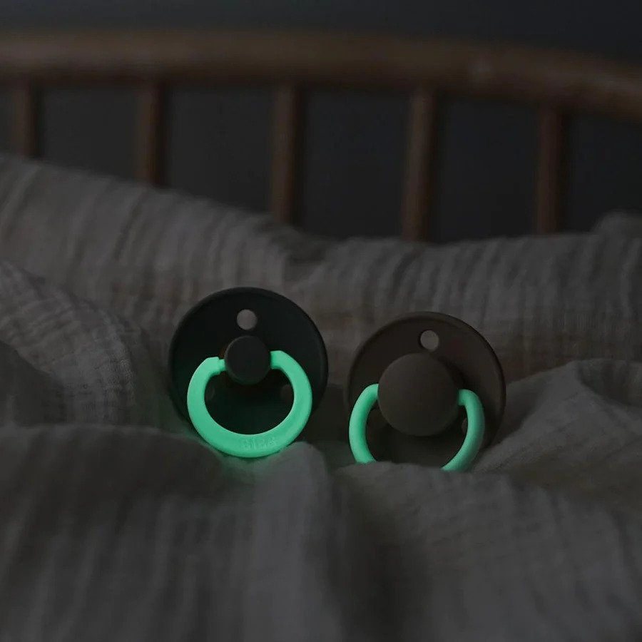 BIBS Pacifiers 2-Pack Night Glow In the Dark