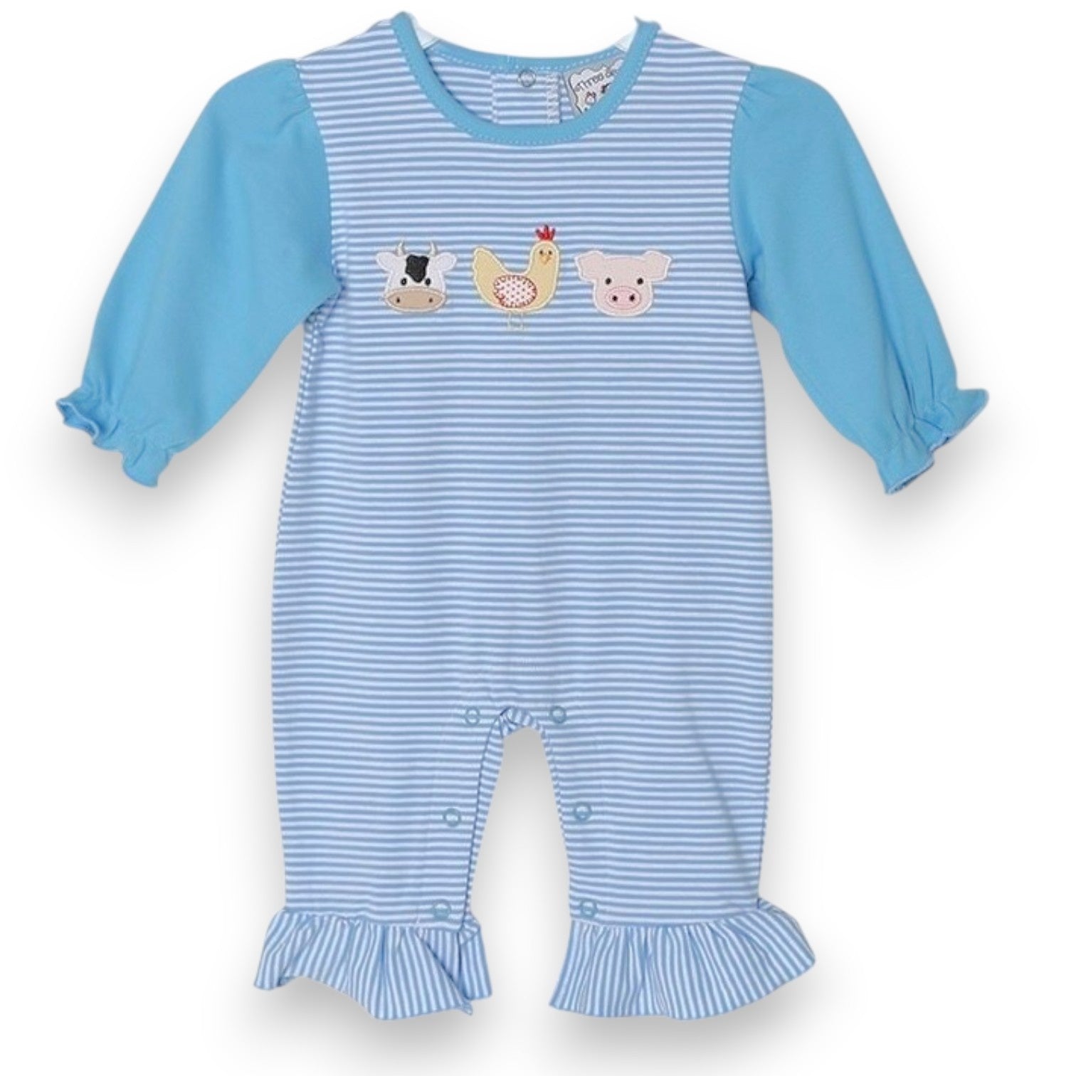 Three Sisters Farm Animals Girls Romper 859 5307