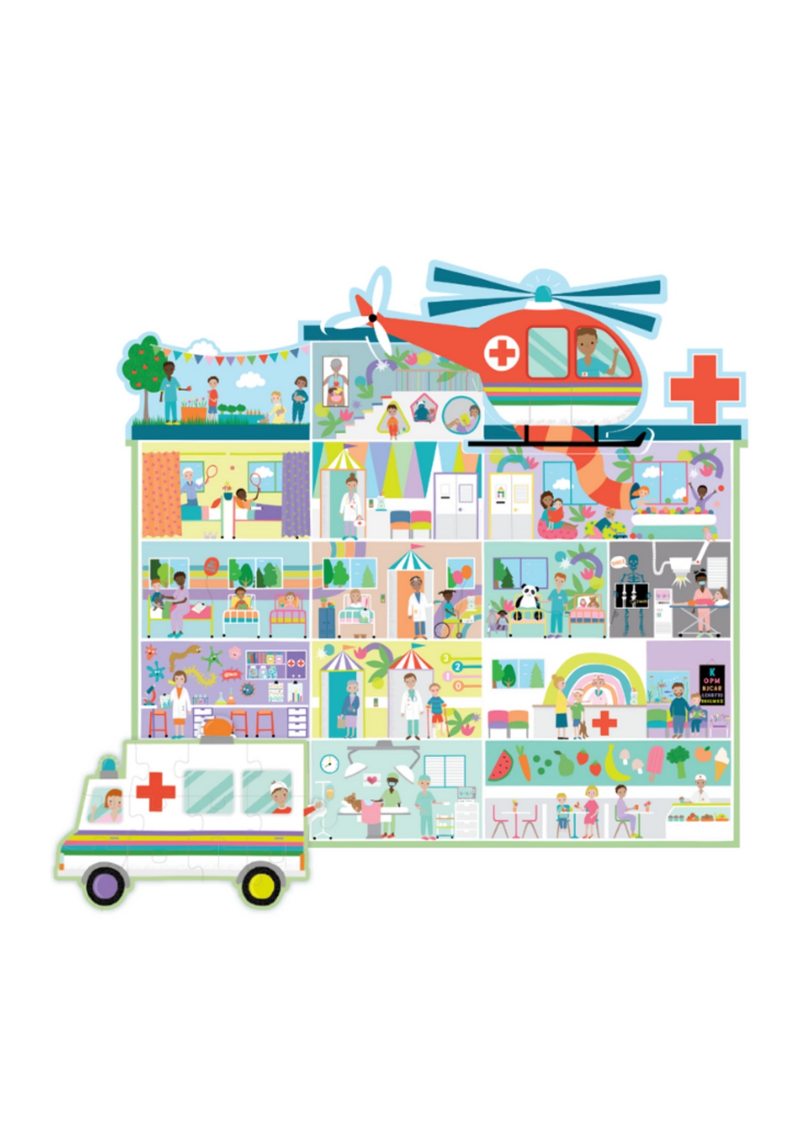 Floss & Rock Happy Hospital 3-in-1 Puzzle