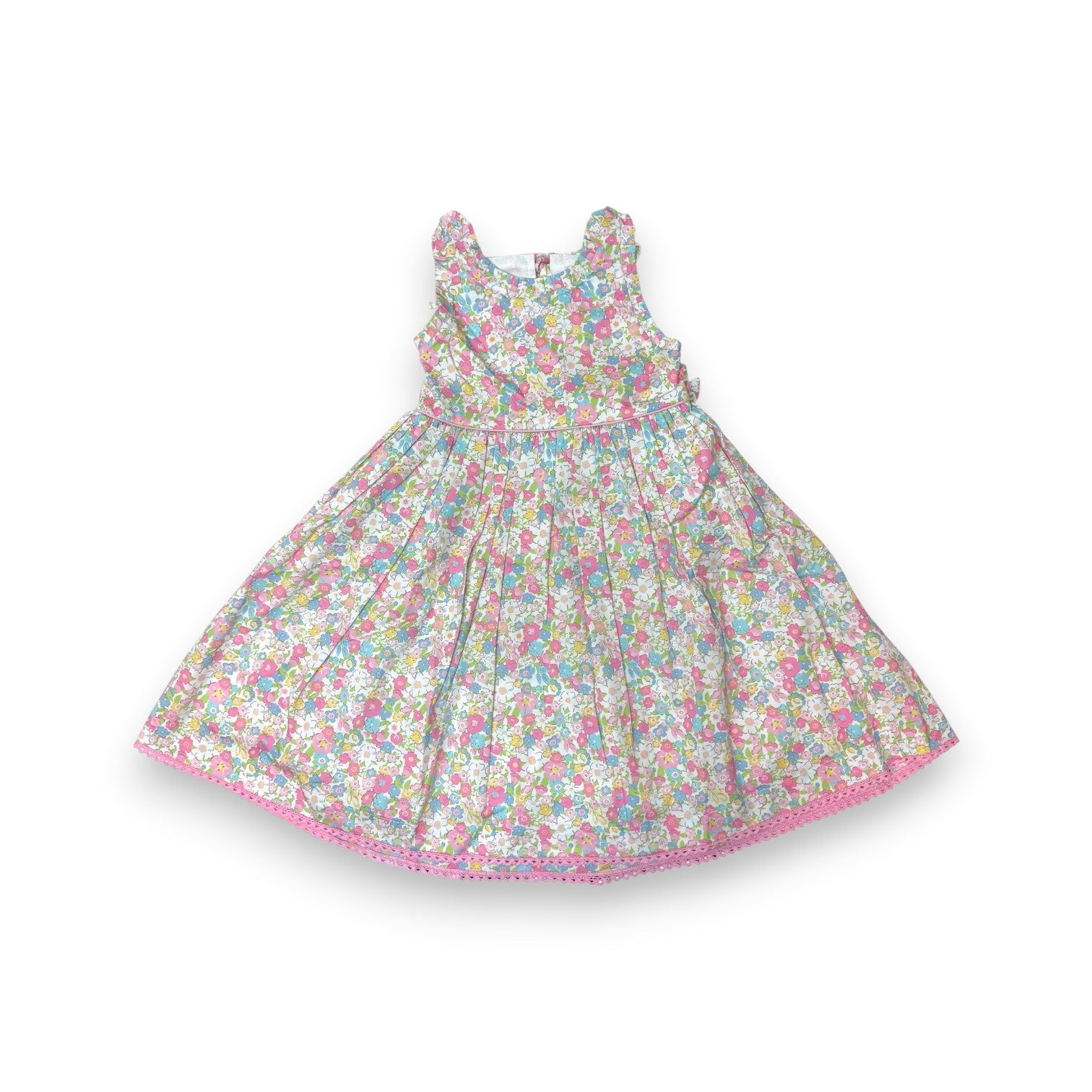 Cotton Kids Spring Flower Knife Pleat Sundress CK5214 5303