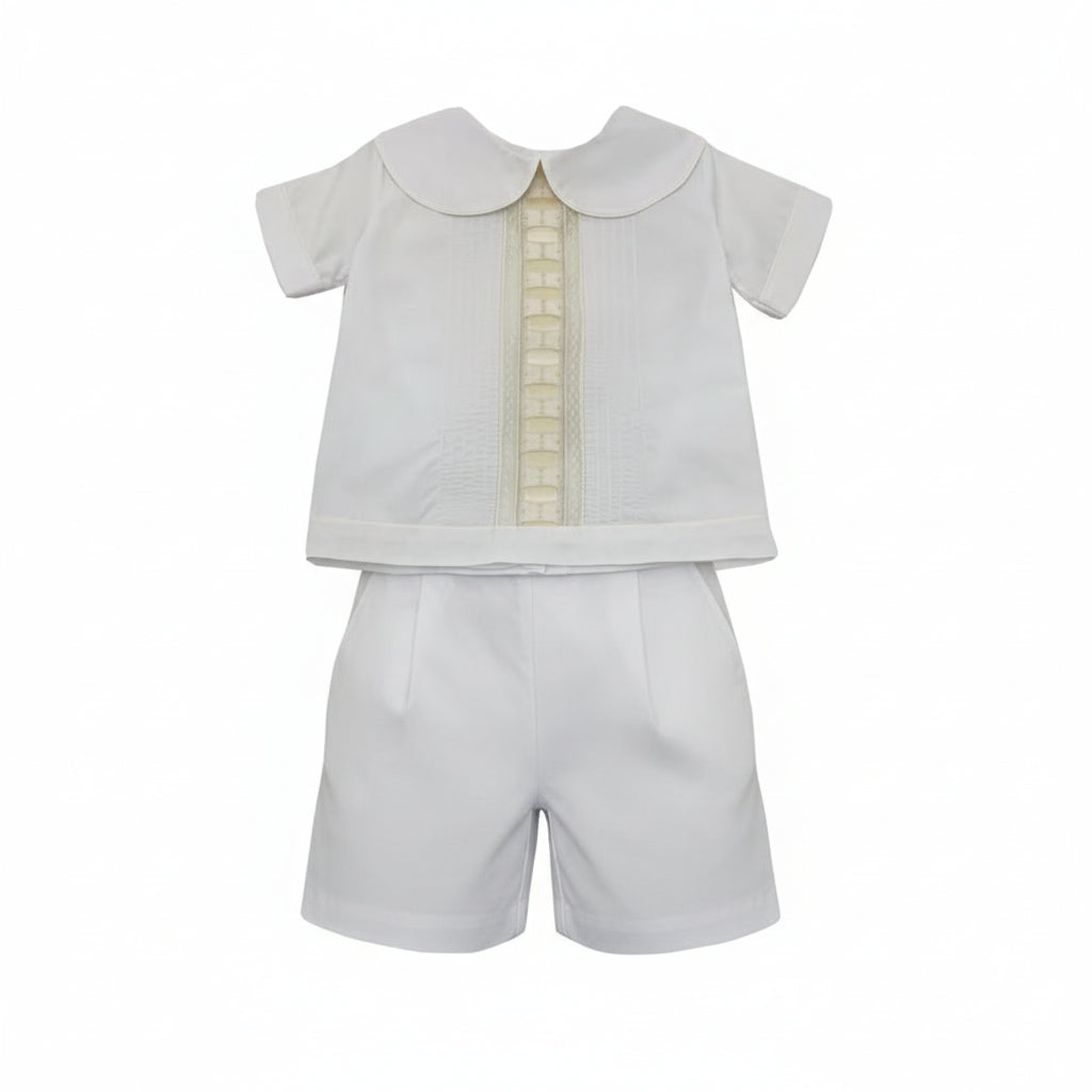 Treasured Memories White Ecru S1017 Boy Short Set 5007
