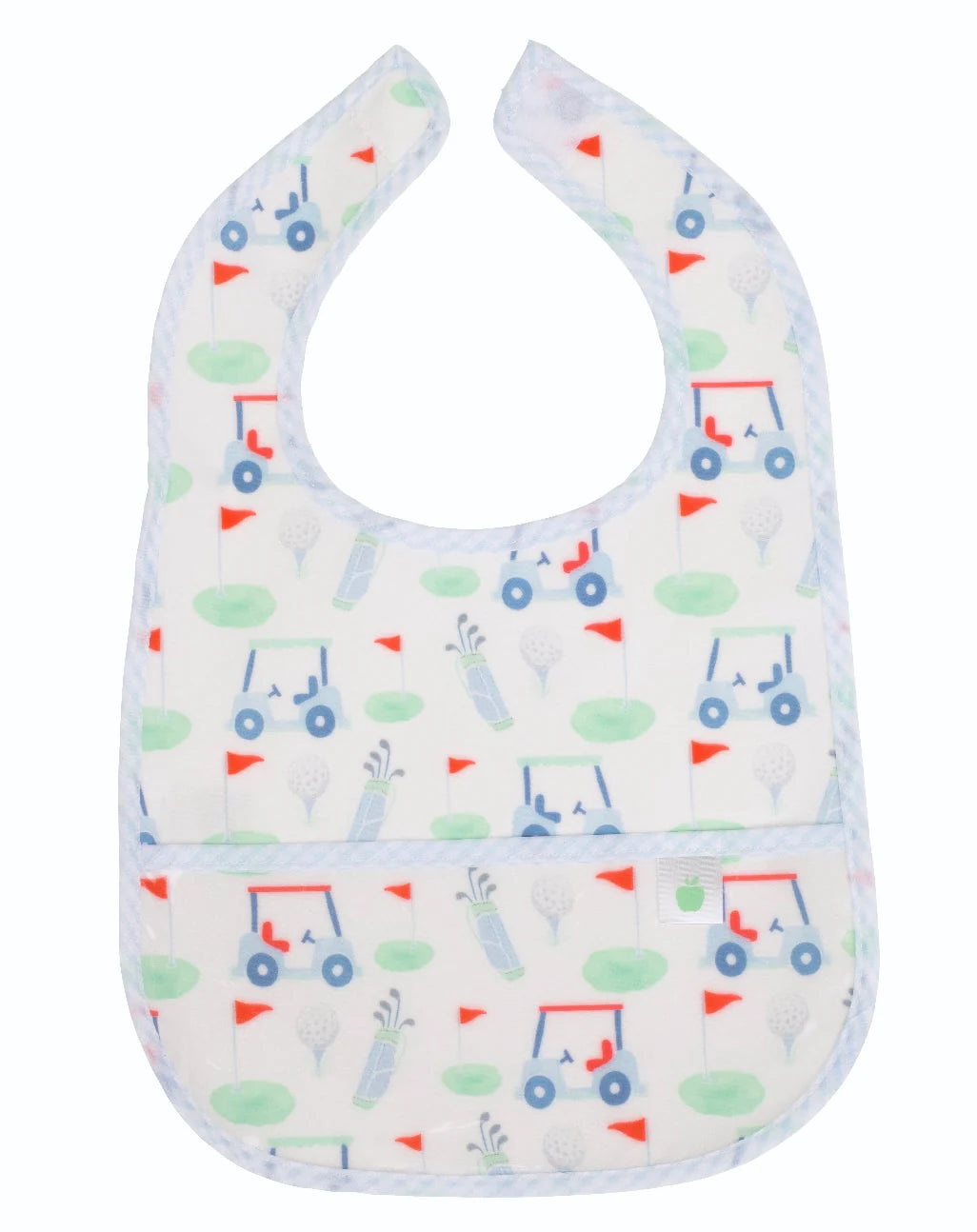 Apple of My Isla Laminated Bibs