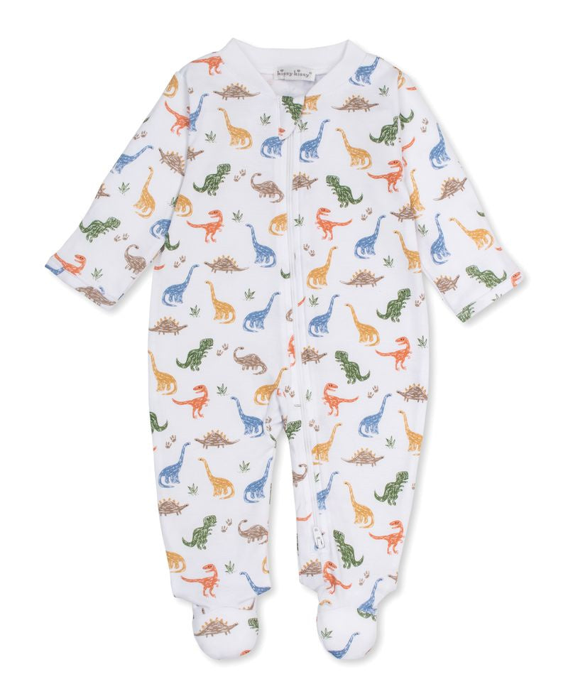 Kissy Kissy PJs Dino Stomp Footie W/Zip PRT KBQ14540N/K999 5306