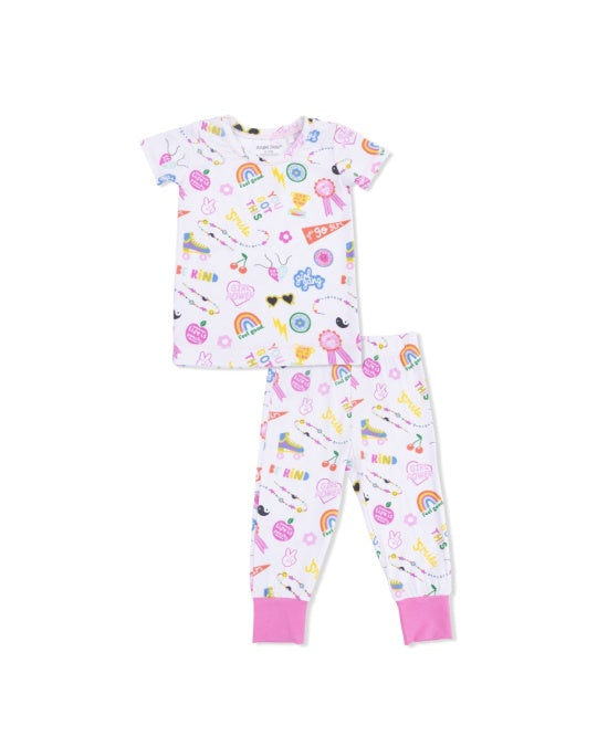 Angel Dear Girl Power Short Sleeve Loungewear Set 5303