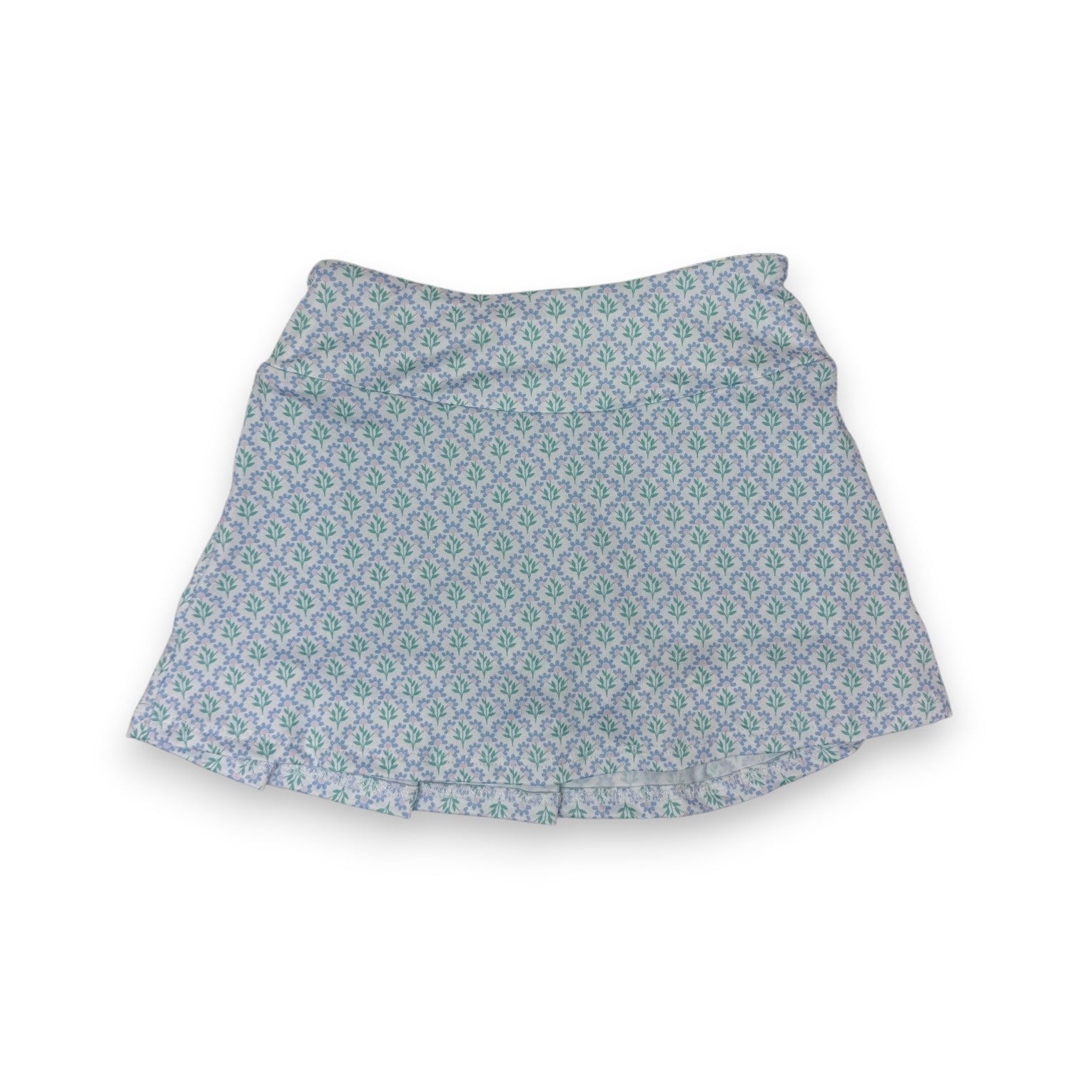 Lila & Hayes Margot Trellis Bloom Blue Performance Skirt