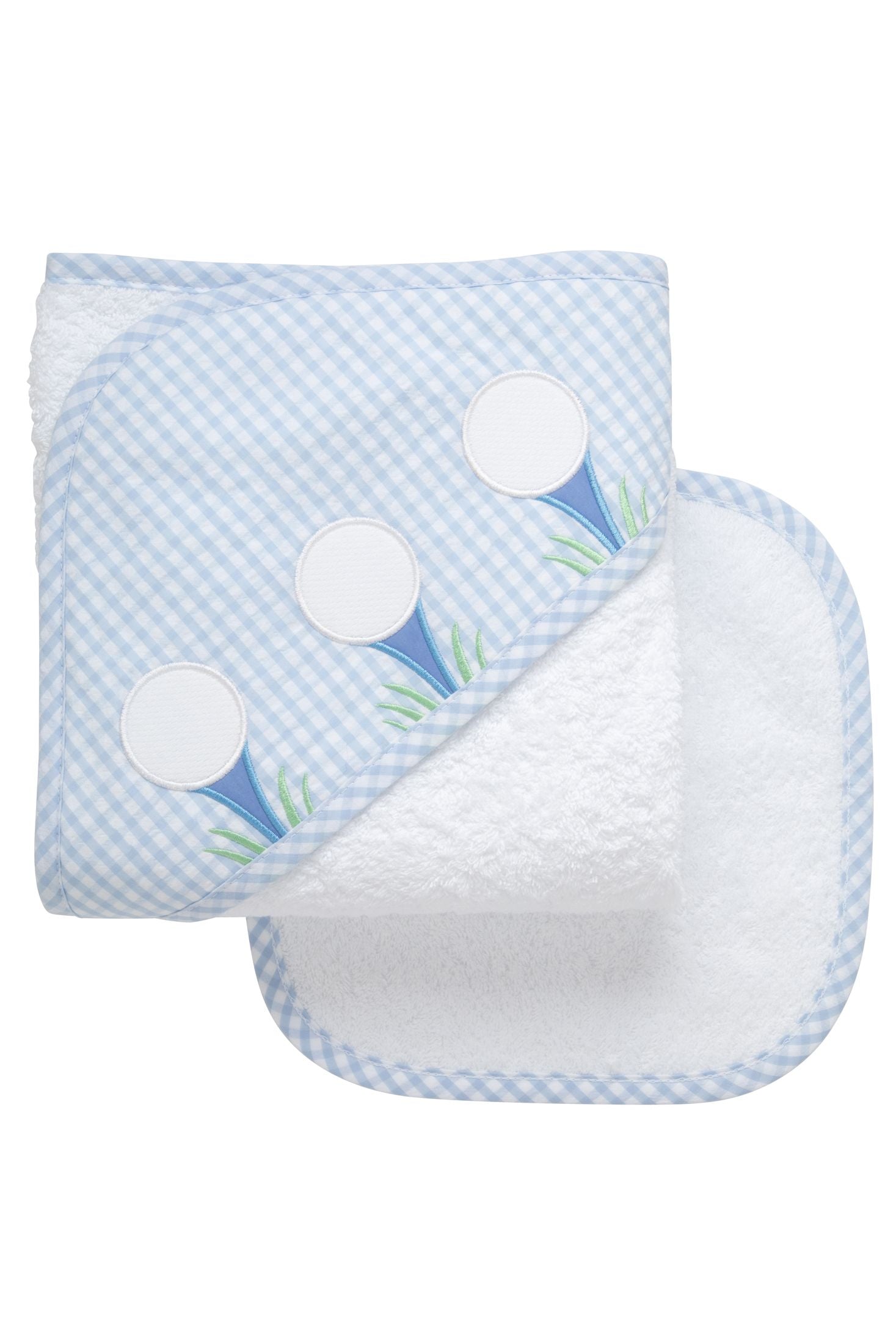 3 Marthas applique hooded towel set NEW