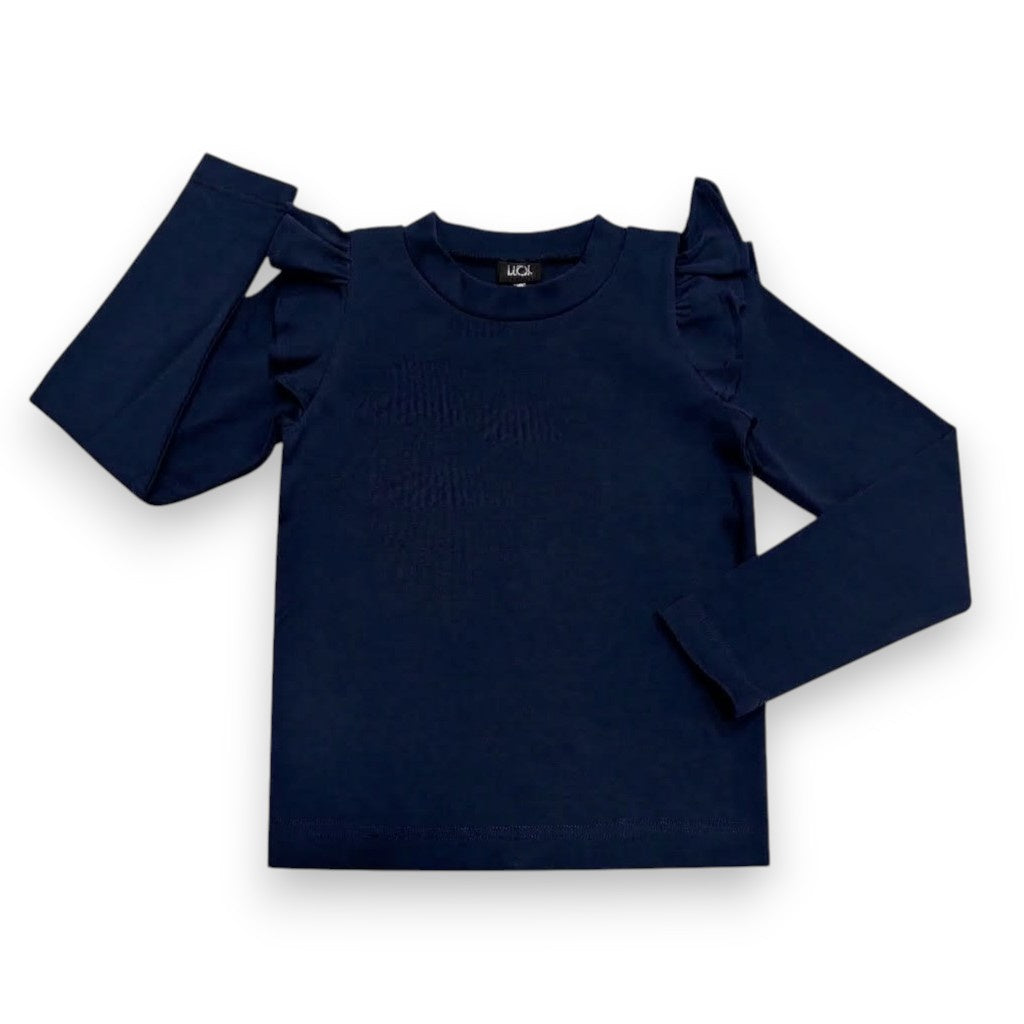 Little Olin Ruffle Sleeve Jersey Top FW2603