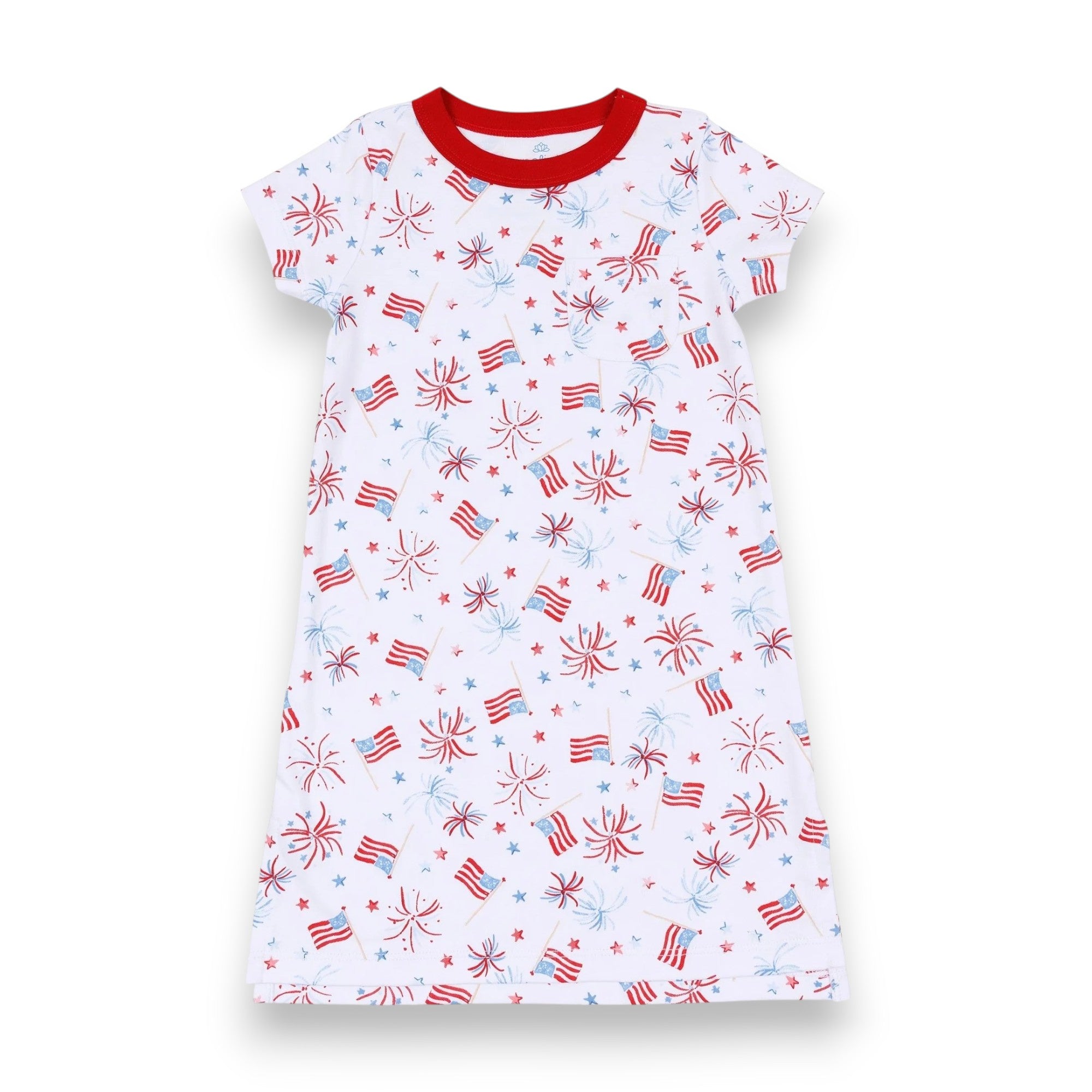 Magnolia Baby A Sparkly Fourth Nightdress Red 2313-1010P 5304