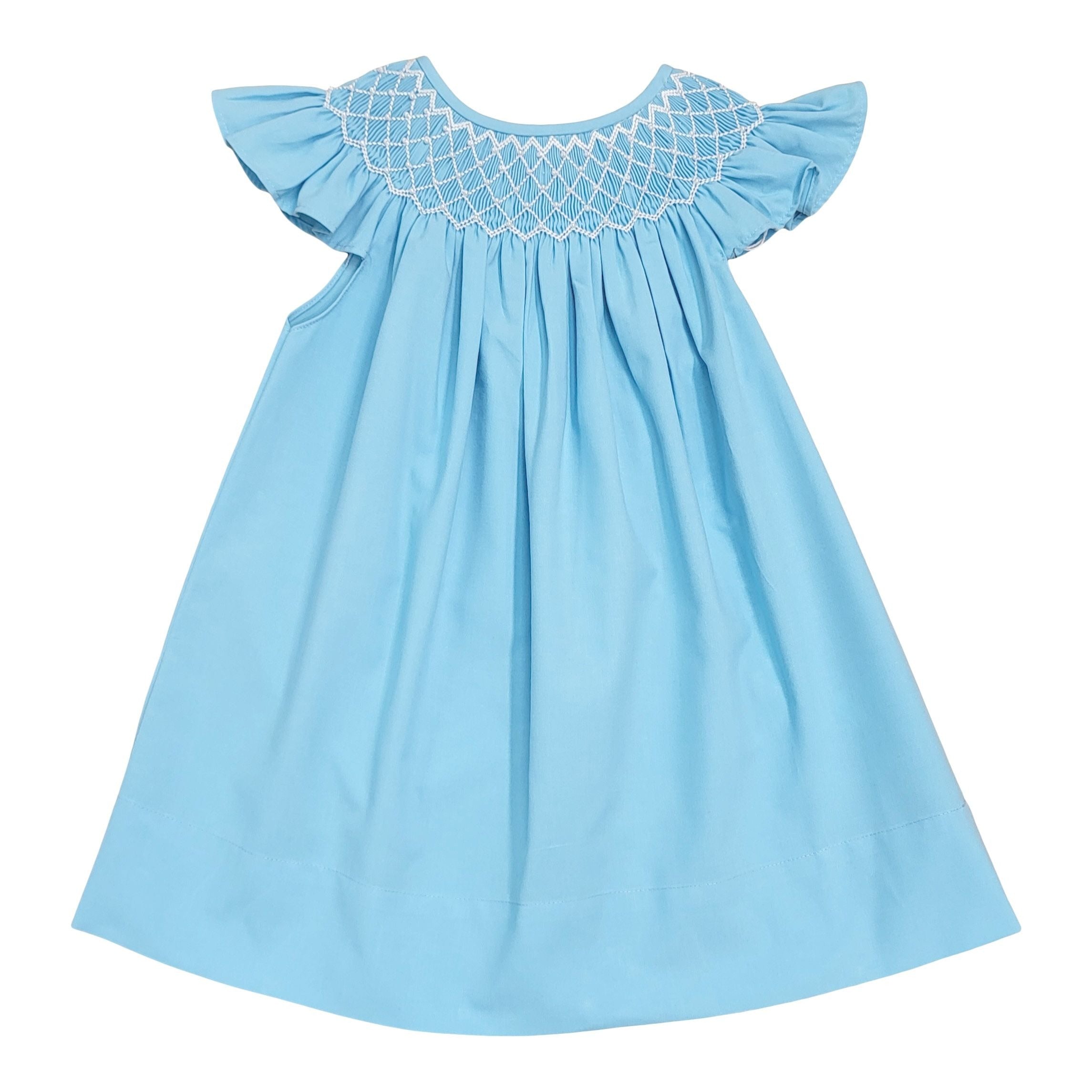 Sweet Dreams Aqua Pearl Smocked Dress MT27AQ-DR 5202