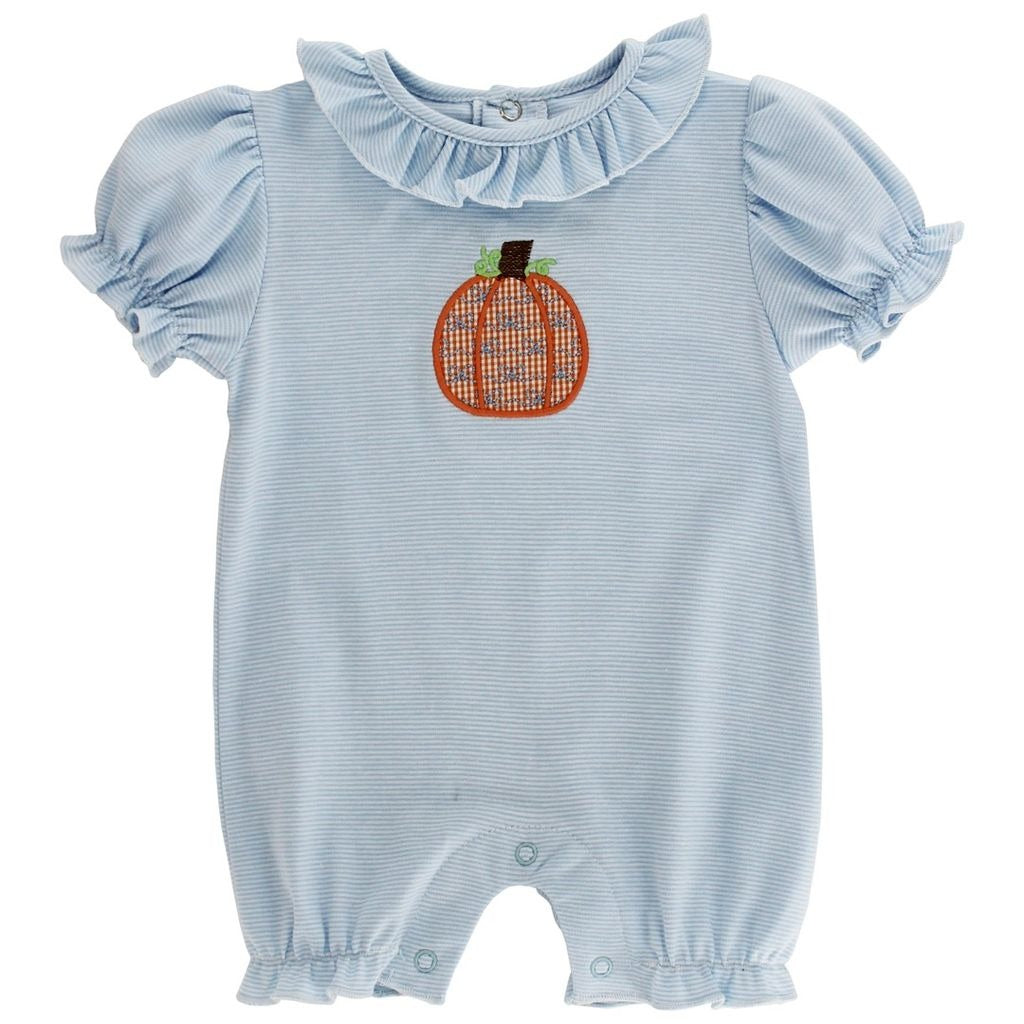 Bailey Boys Lil Pumpkin Patch Short Knit Romper 25513 5207