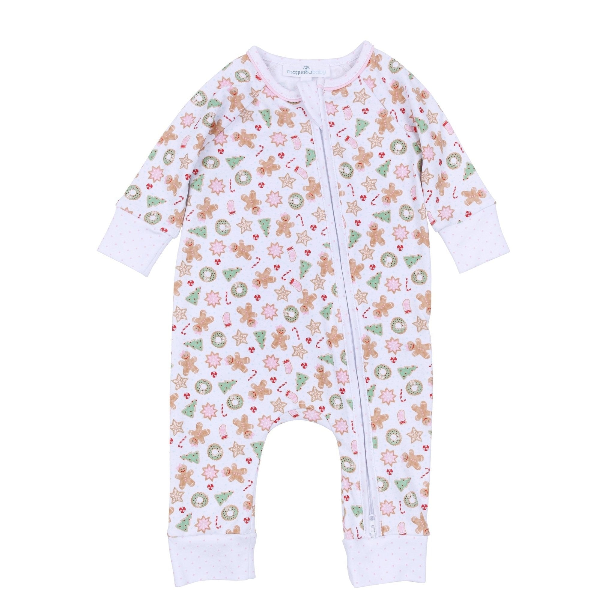 Magnolia Baby Frosted Wonderland Printed Zipper Playsuit 5210