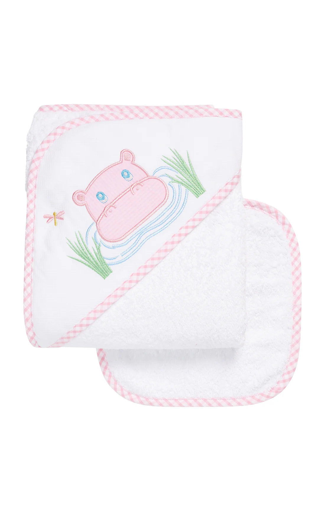 3 Marthas applique hooded towel set NEW