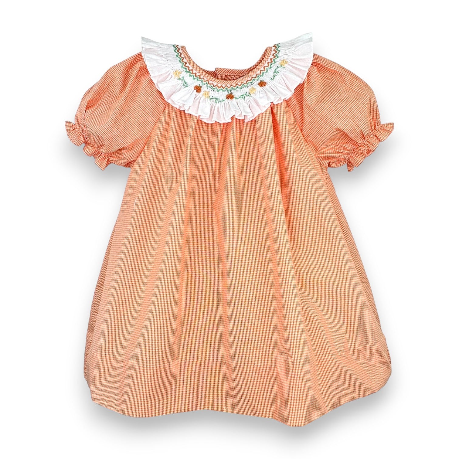 Petit Ami Bishop Dress W/ Smocking Pumpkins 2024/3024/4024 5308