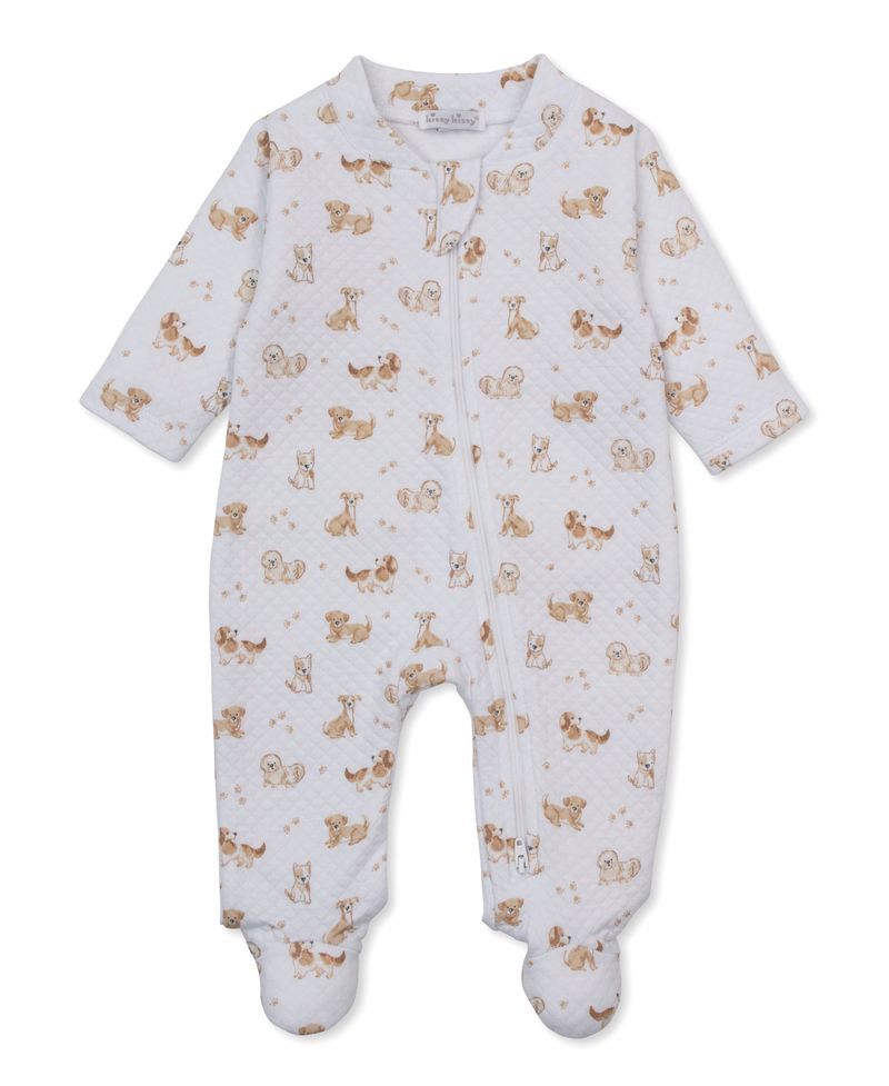 Kissy Kissy Puppy Paws Footie W/Zip PRT KNQ14971N-K200 5306