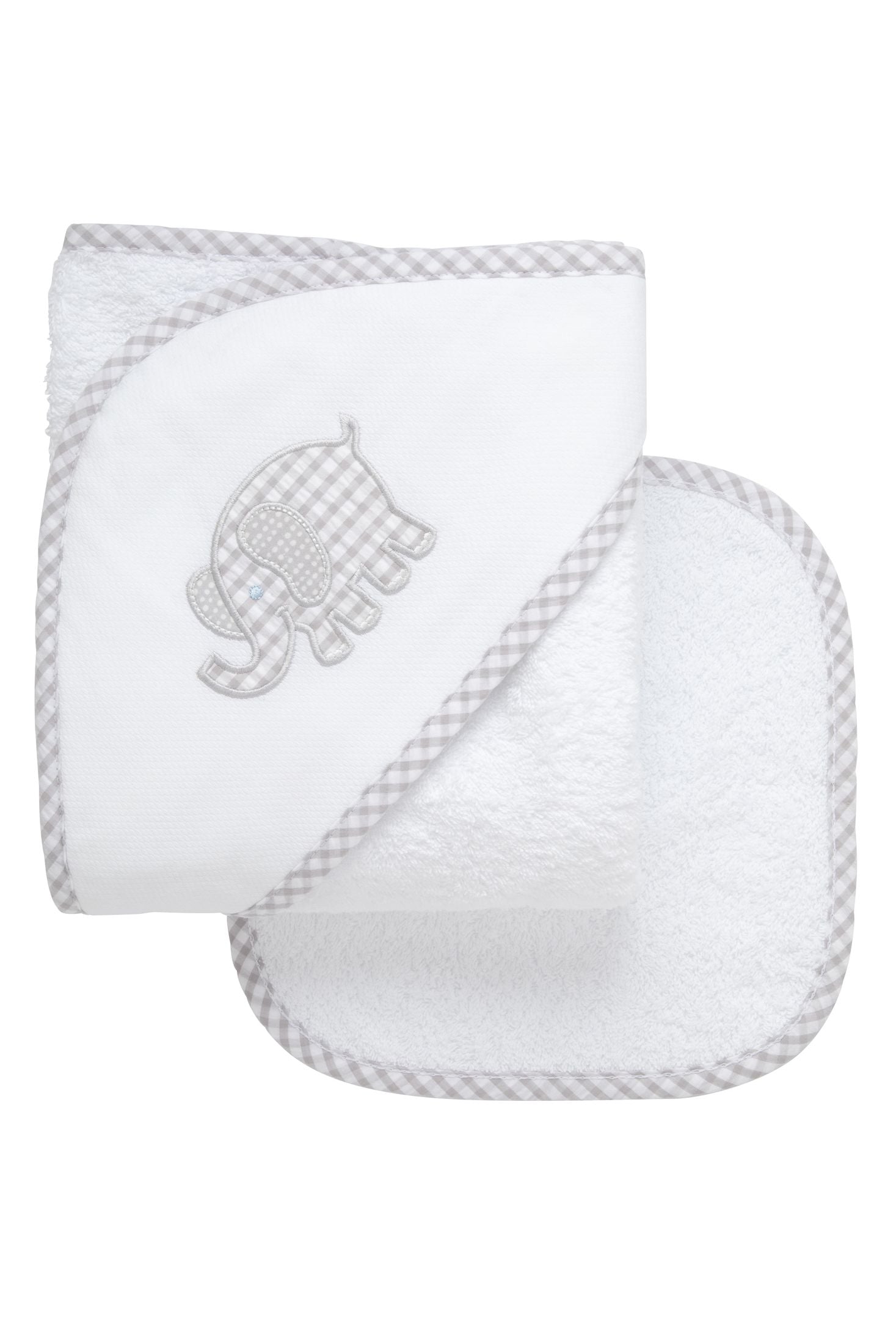 3 Marthas applique hooded towel set NEW