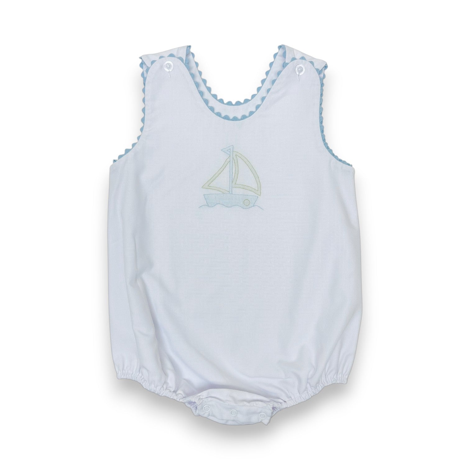 Auraluz Sleeveless Bubble W/Sailboat Shadow Emb 627