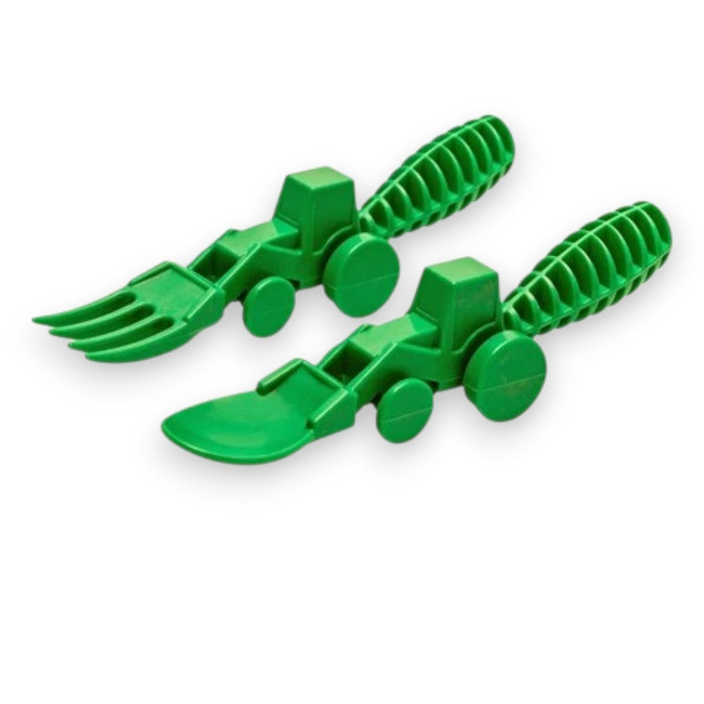 Constructive Eating Set of 2 Tractor Utensils