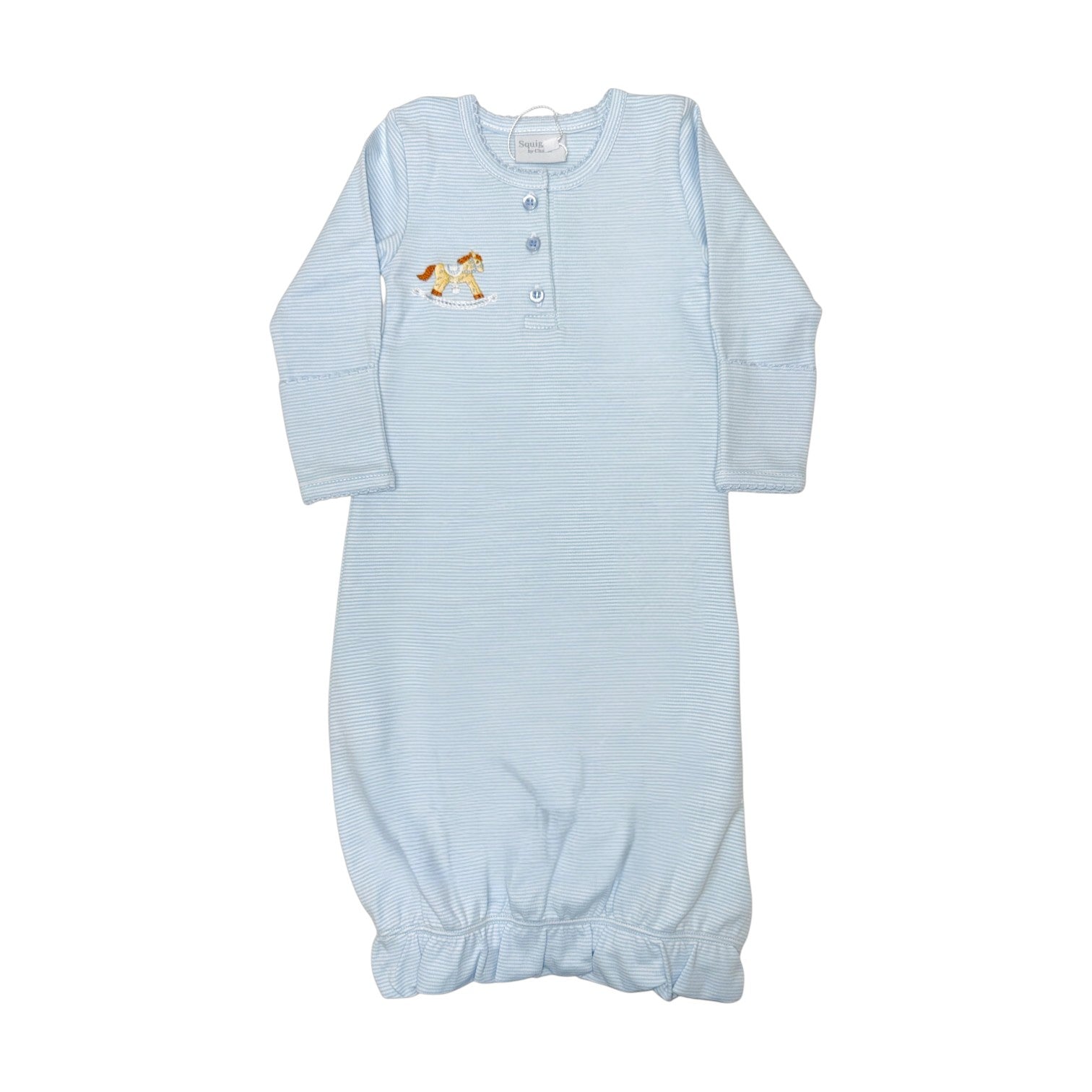 Squiggles Vintage Rocking Horse Blue/White Sack 32/53M 5303