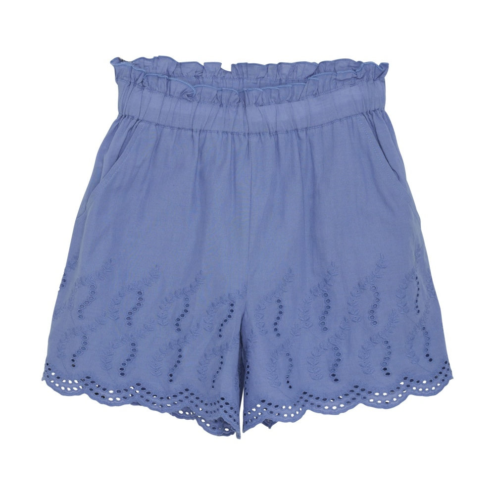 Creamie Colony Blue Embroidered Shorts 822643 5103