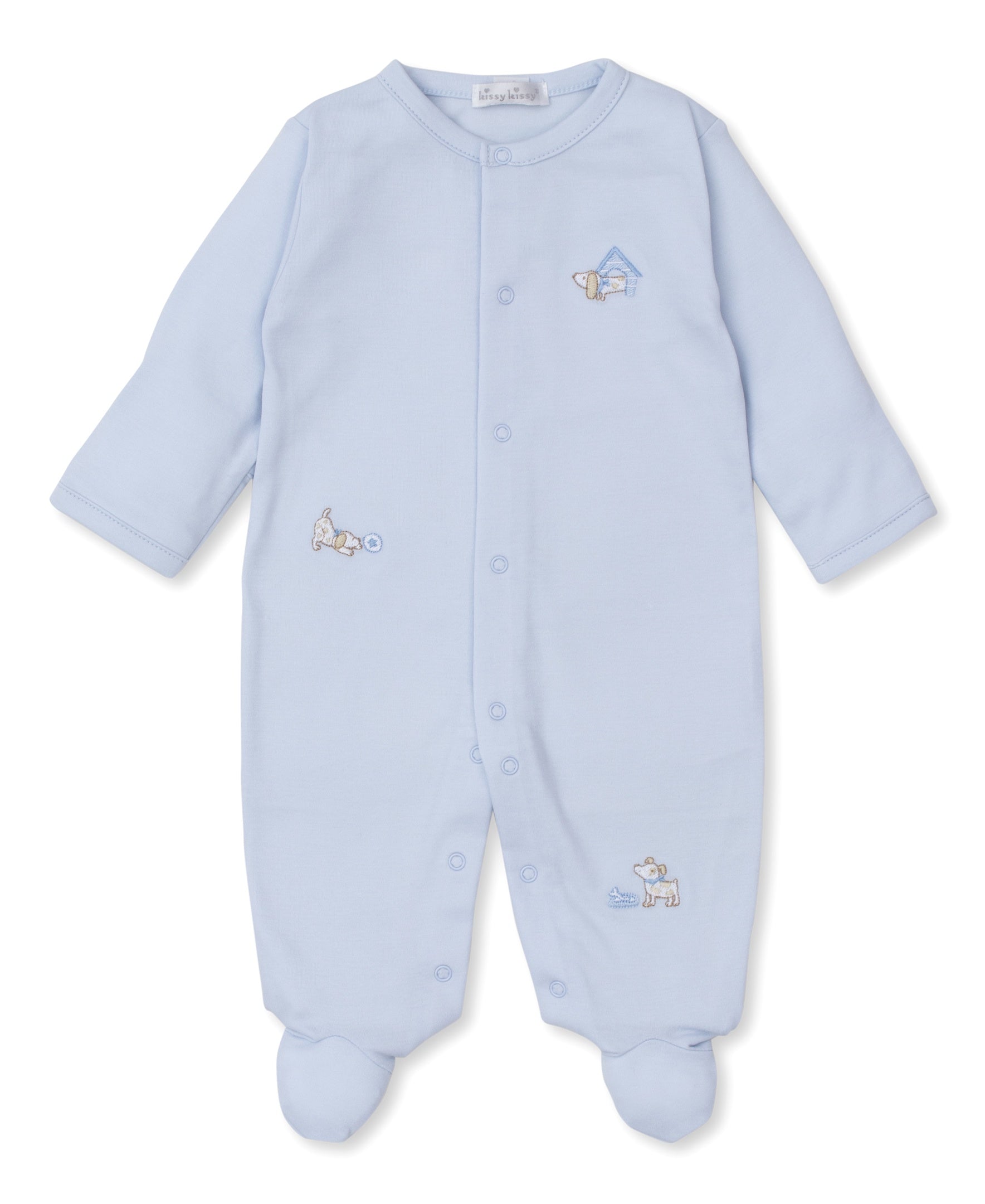 Kissy Kissy Pups In Action Footie Blue KBQ10805N-K480 5105
