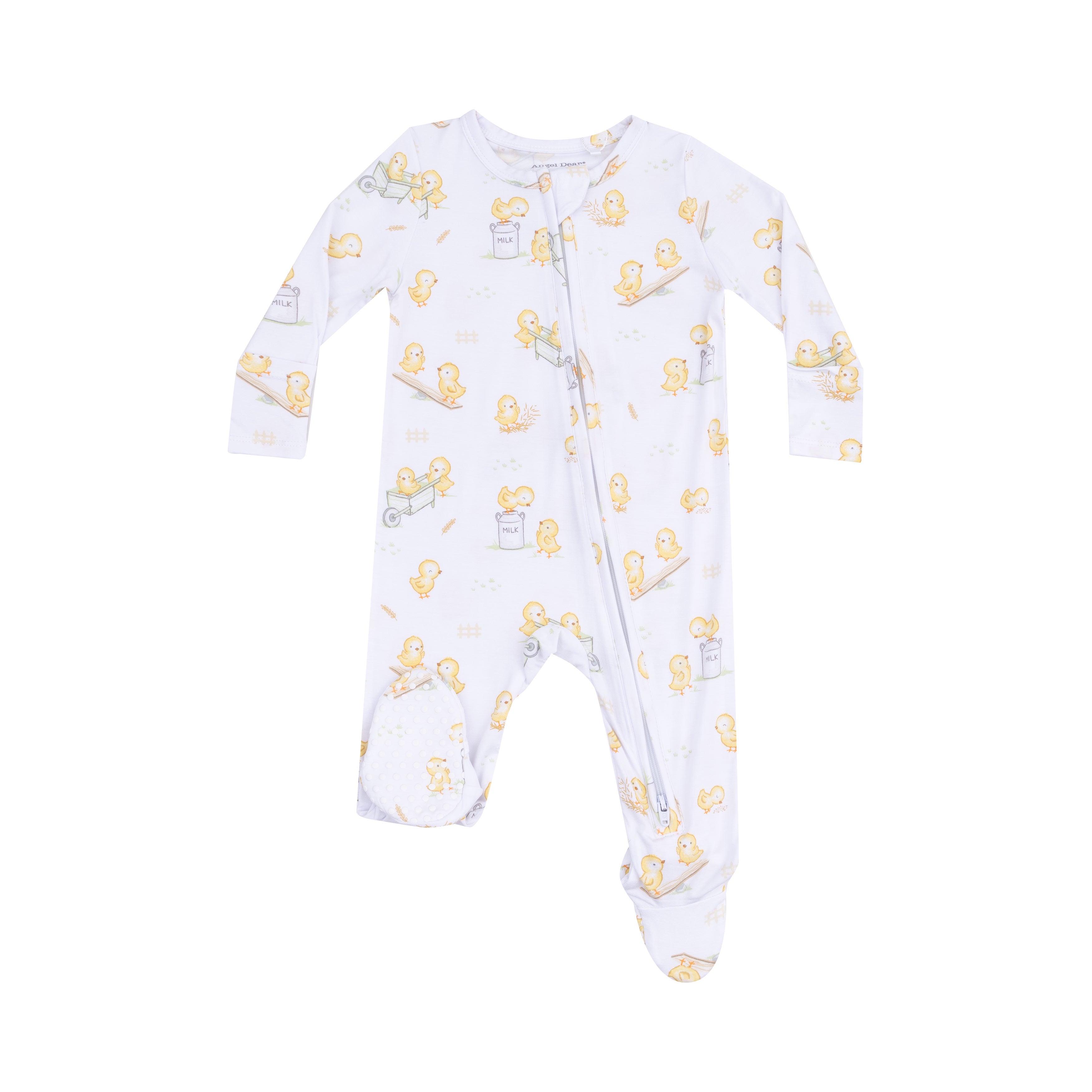 Angel Dear Baby Chicks 2 Way Zipper Footie 5202