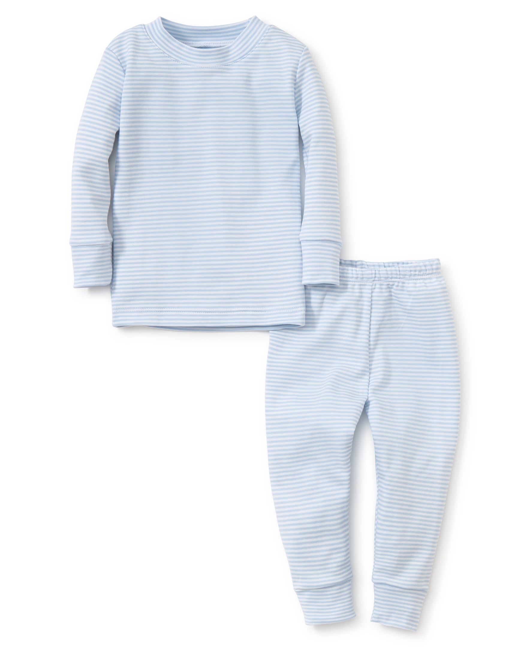 Kissy Kissy Striped Pajama Set Blue/White 18/24m