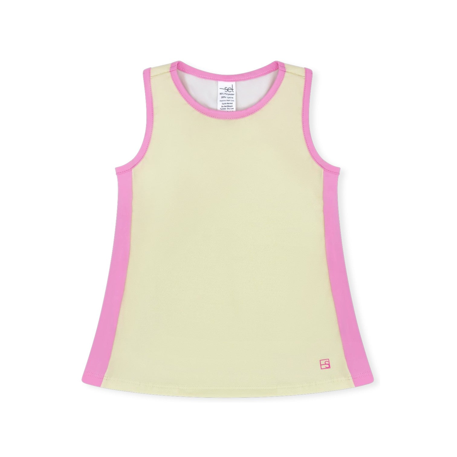 Set Athleisure Nicole Tank Sunshine Yellow, Flamingo Pink 5203