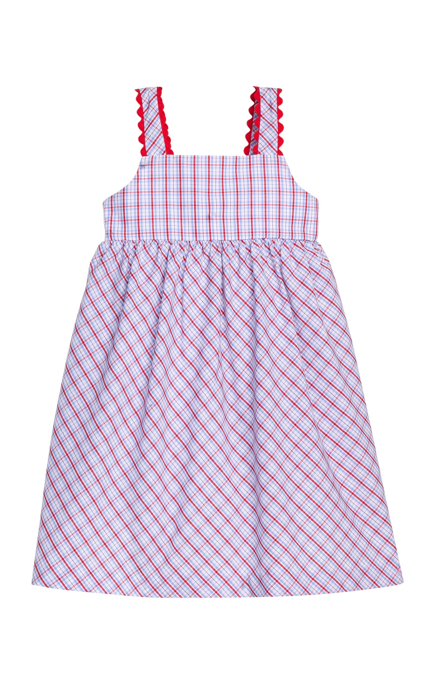 Little English Evie Dress Patriotic Plaid 5303