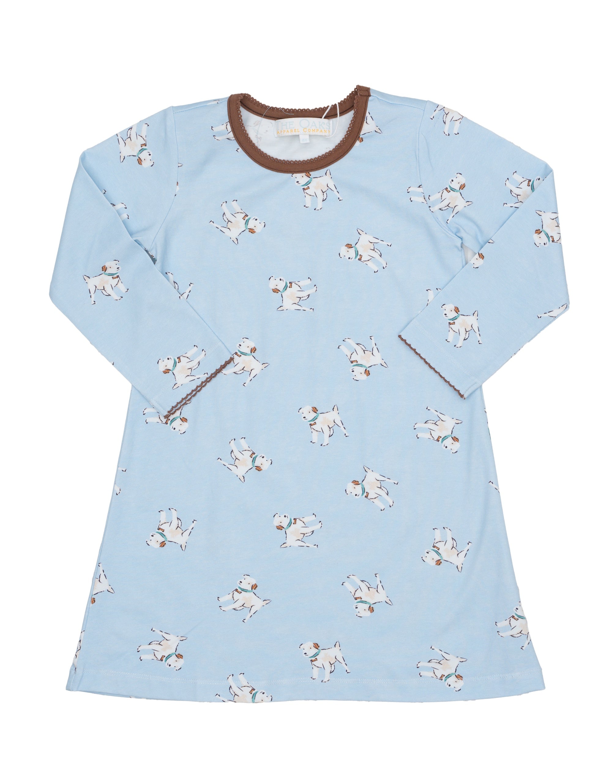 The Oaks Mary Chase LS Bluebell Pups Dress MC201