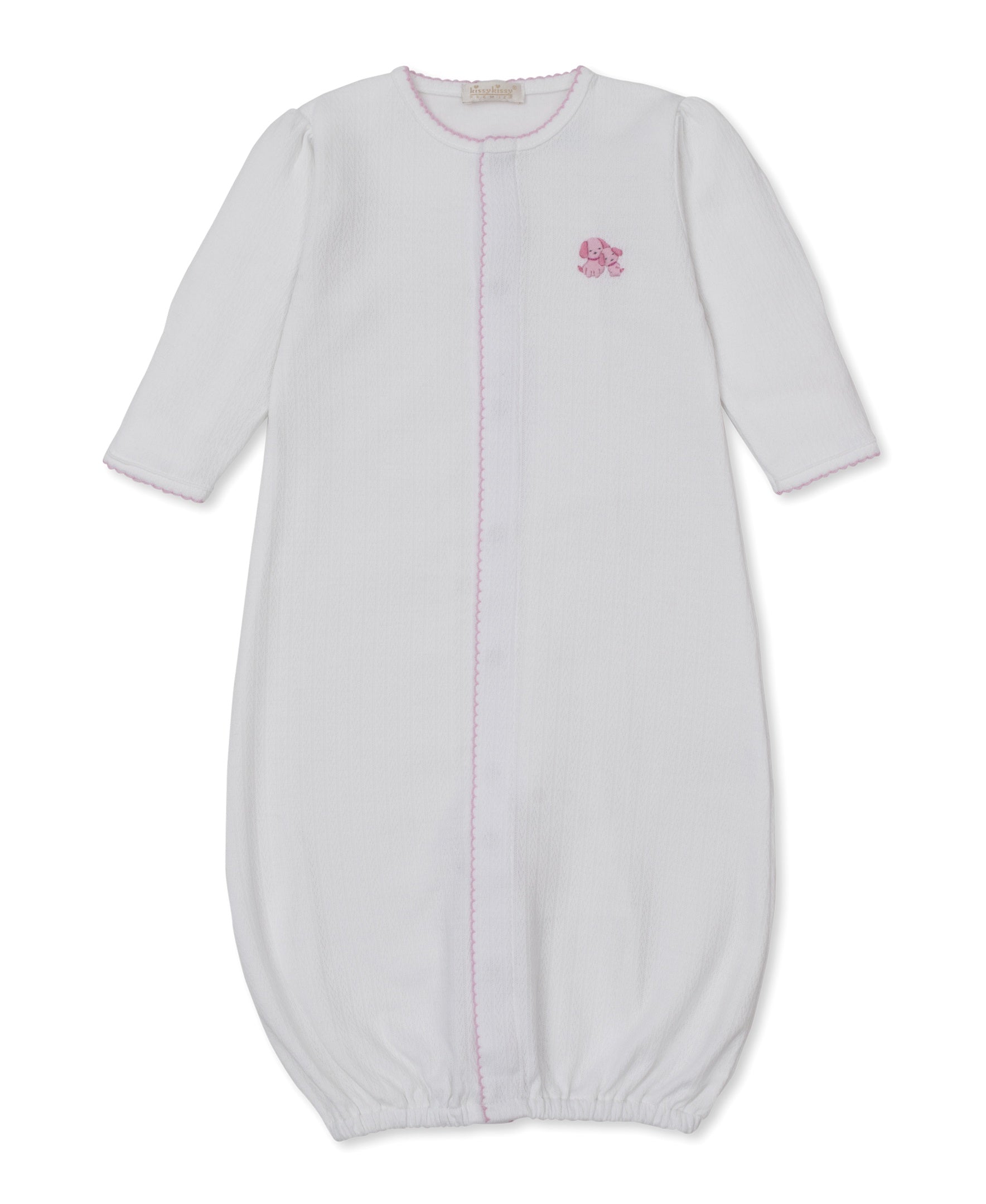 Kissy Kissy Premier Puppy Family Converter Gown W/Hand Emb 5301