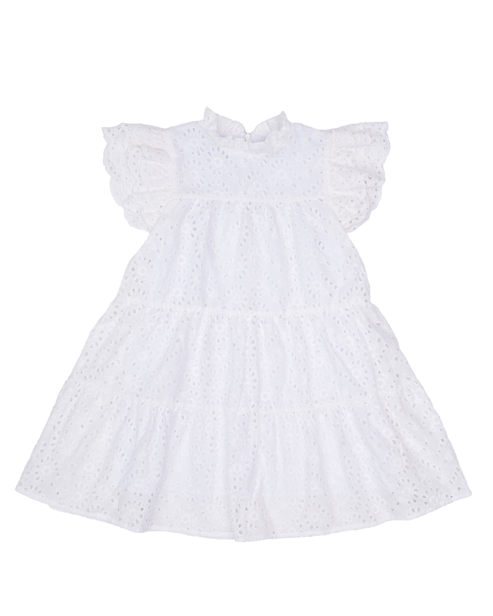 The Oaks Hallie Dress White Eyelet HA201 5301