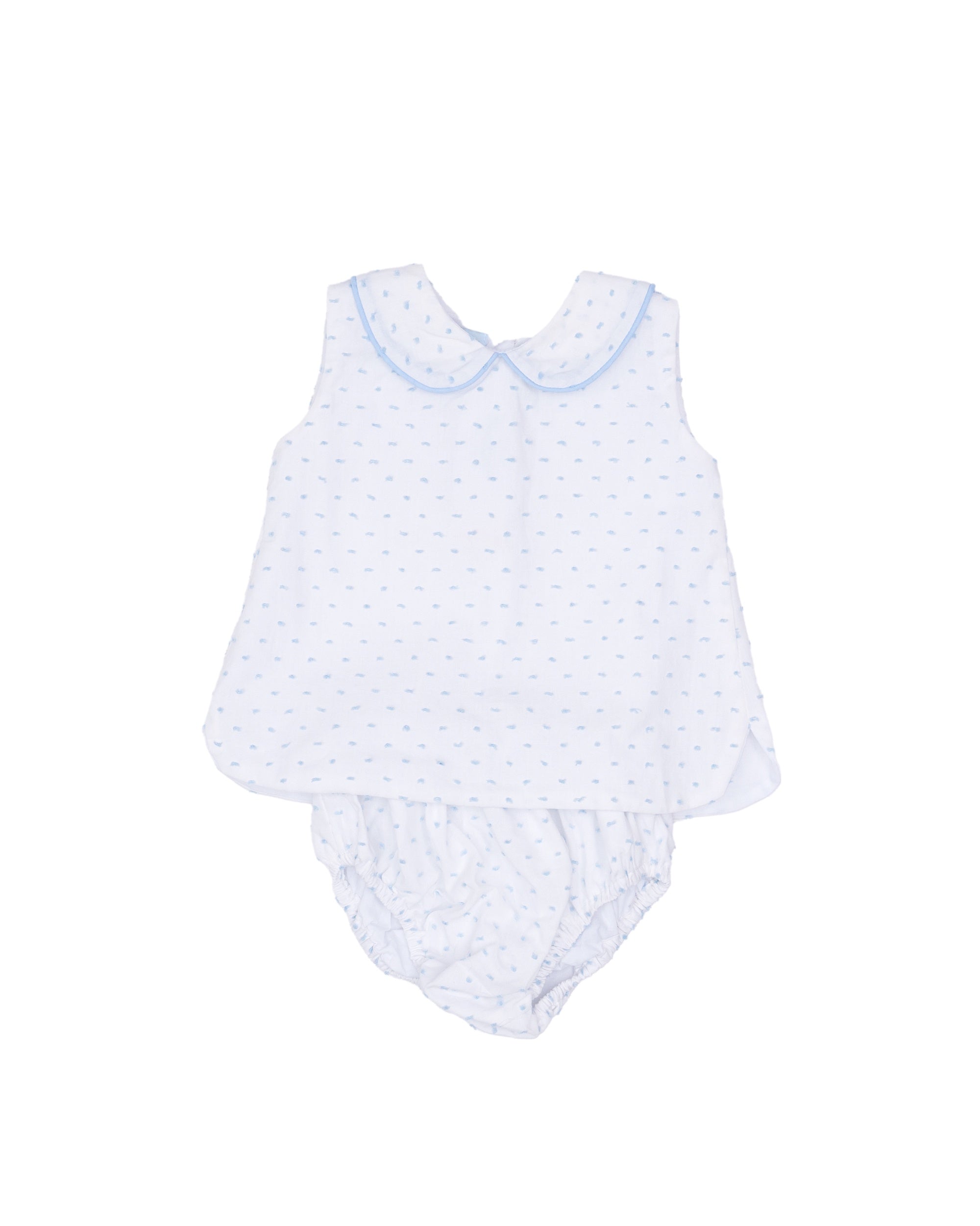 The Oaks Raleigh Diaper Set Lt Blue Swiss Dot RG385 5301