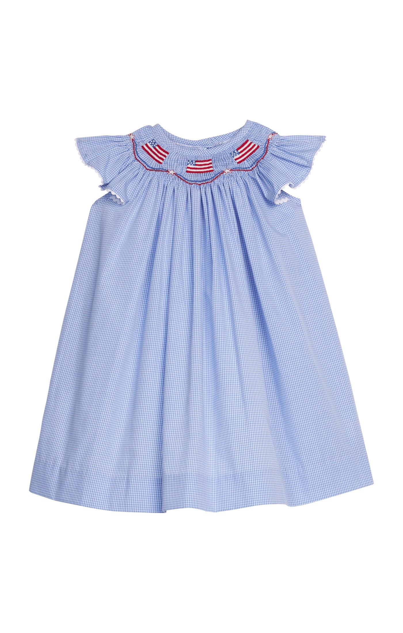 Little English Smocked Bishop Dress Flags 5303